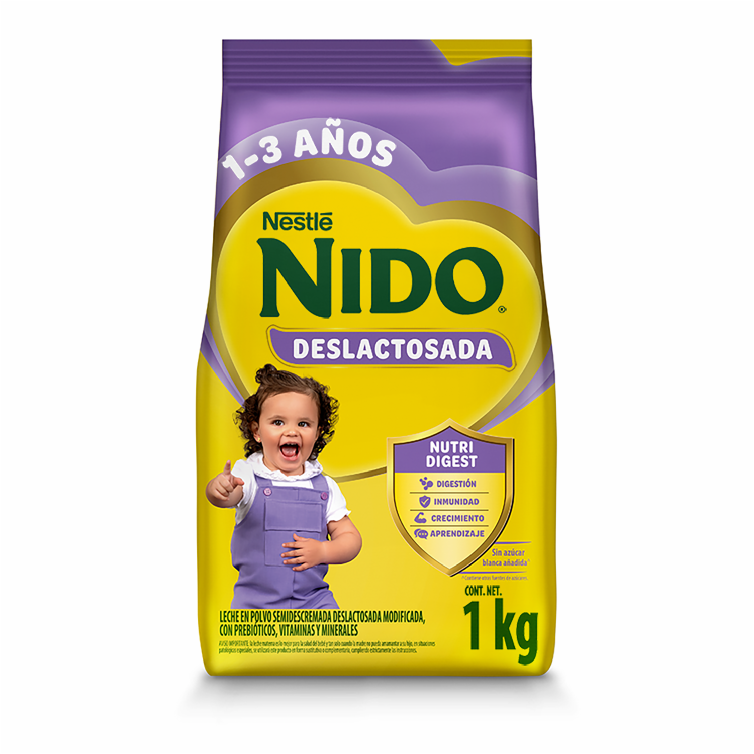 Complemento Infantil Deslactosada 1+ NIDO 1000 G