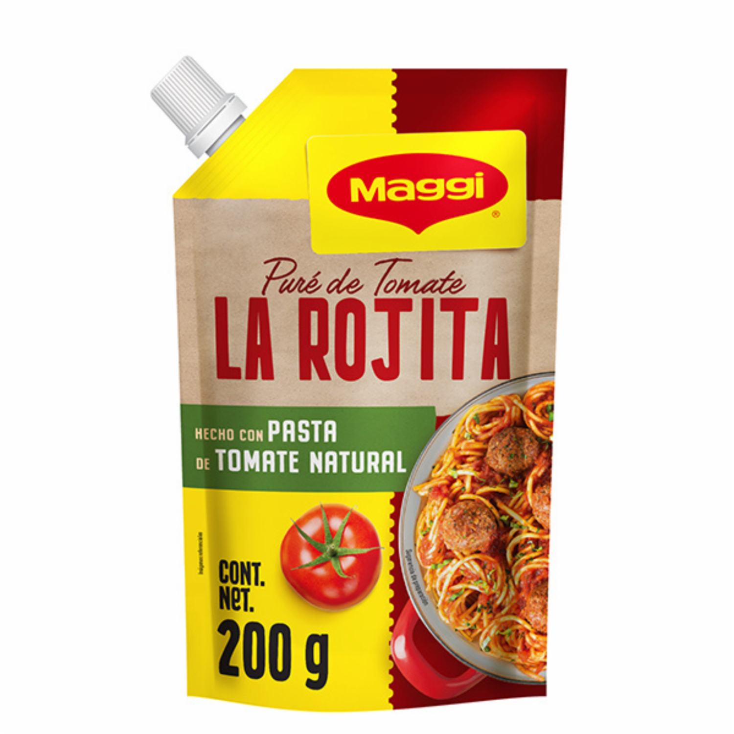 Pure De Tomate Natural LA ROJITA-MAGGI 200 G