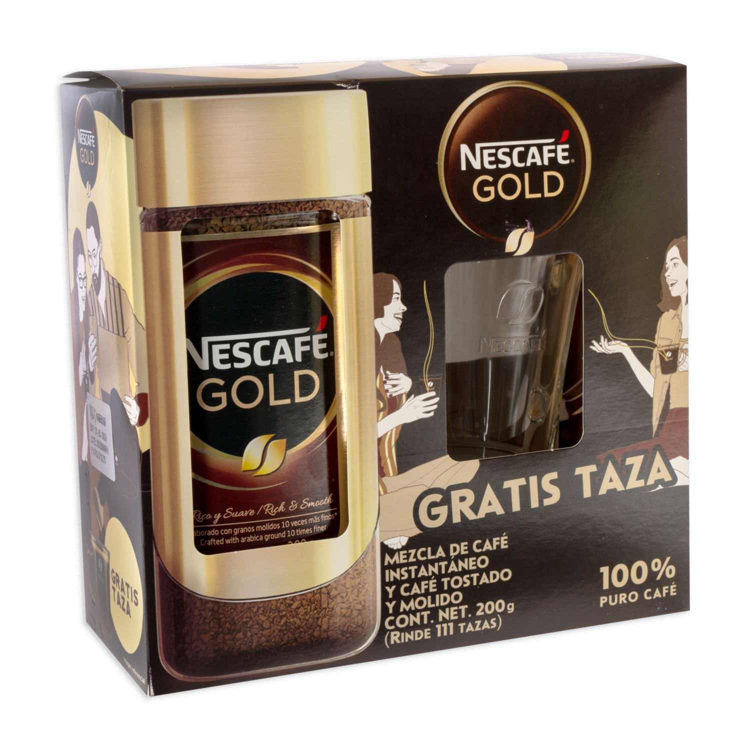 Café Instantáneo Gold 200Gr Con Una Taza Gratis NESCAFÉ 200 G