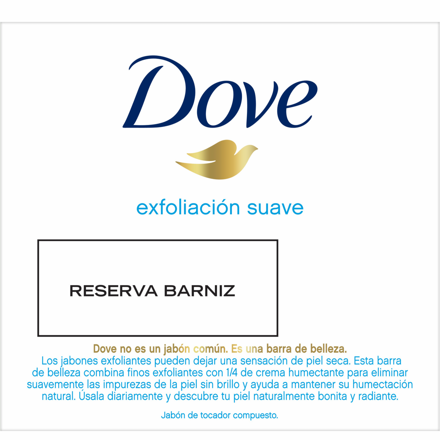 Jabón En Barra Exfoliación Suave DOVE 3 X 90 G
