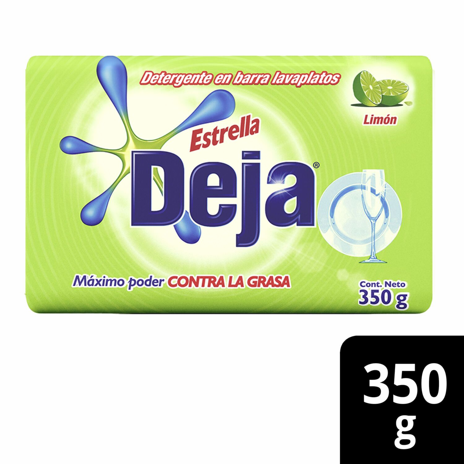 Lavavajilla En Barra Estrella Limón DEJA 350 G