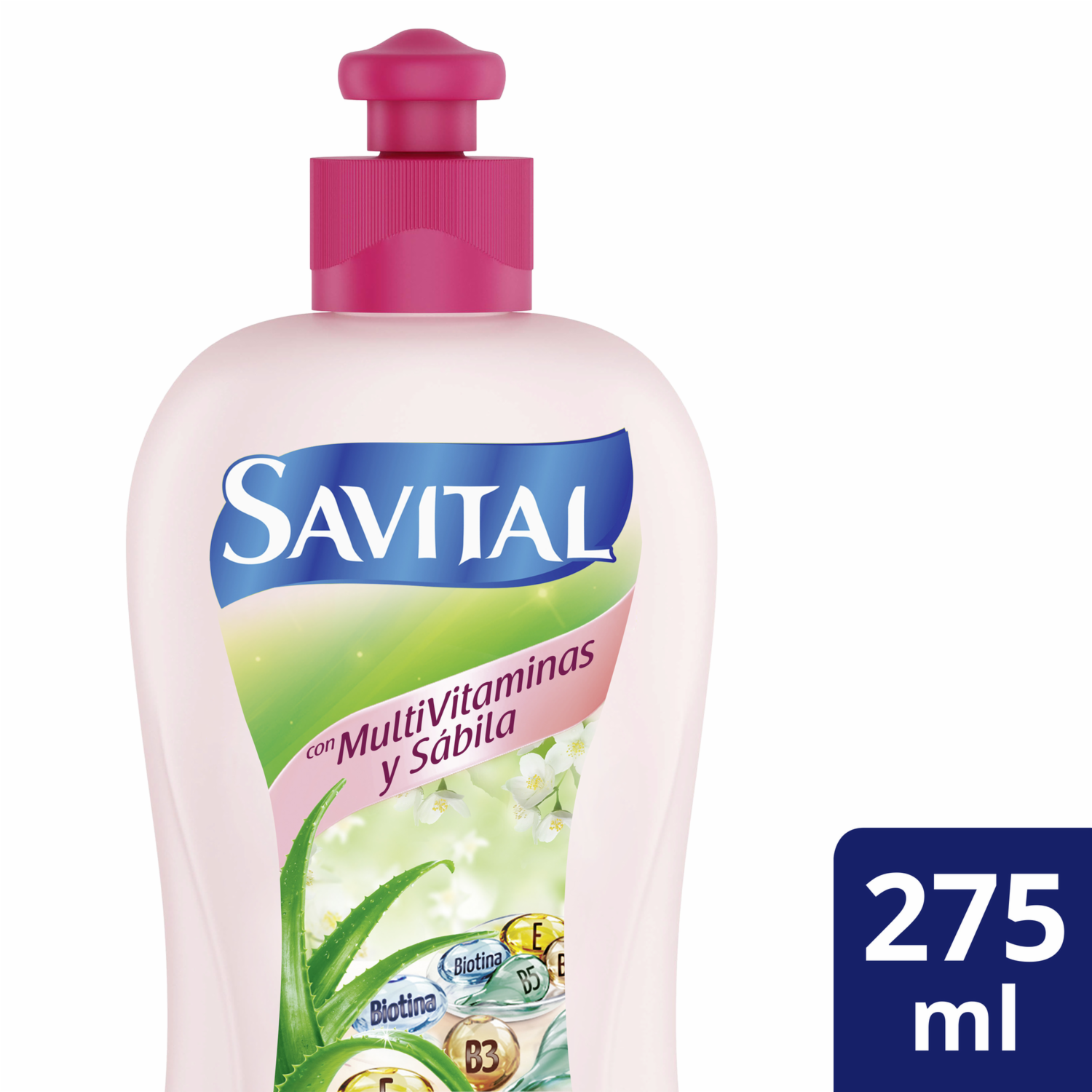 Crema Para Peinar Multivitaminas Y Sábila SAVITAL 275 Ml