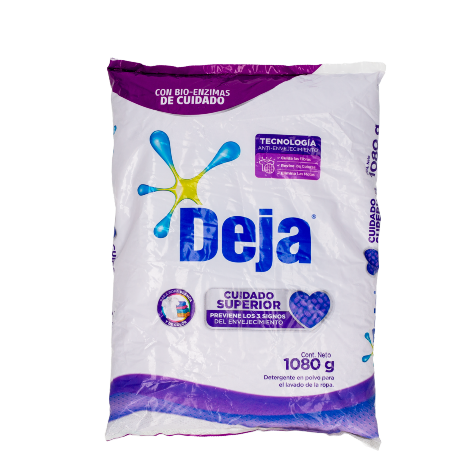 Detergente En Polvo Cuidado Superior DEJA 1080 G