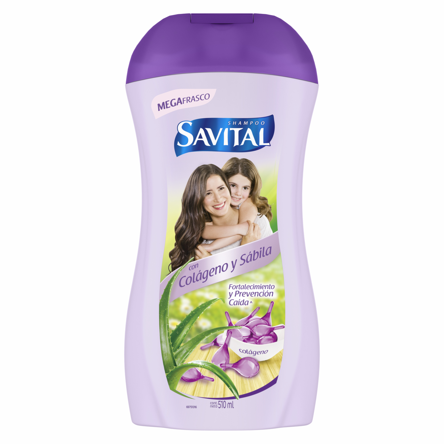 Shampoo De Cabello Con Colágeno SAVITAL 510 Ml