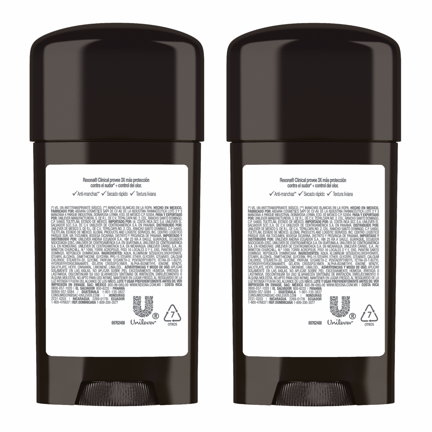 Desodorante En Crema Para Mujer Clínica Clásico REXONA 2 X 58 G