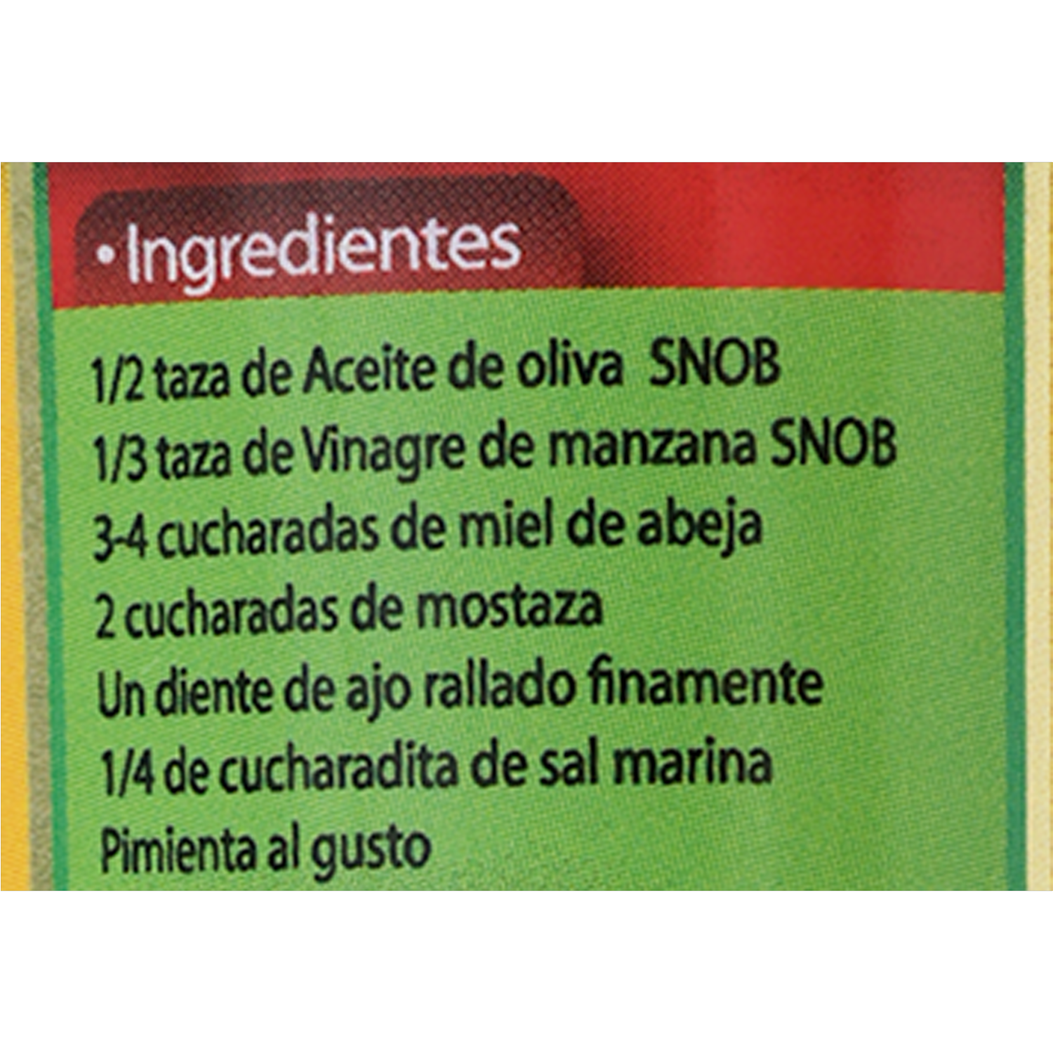 Vinagre De Manzana SNOB 260 Ml