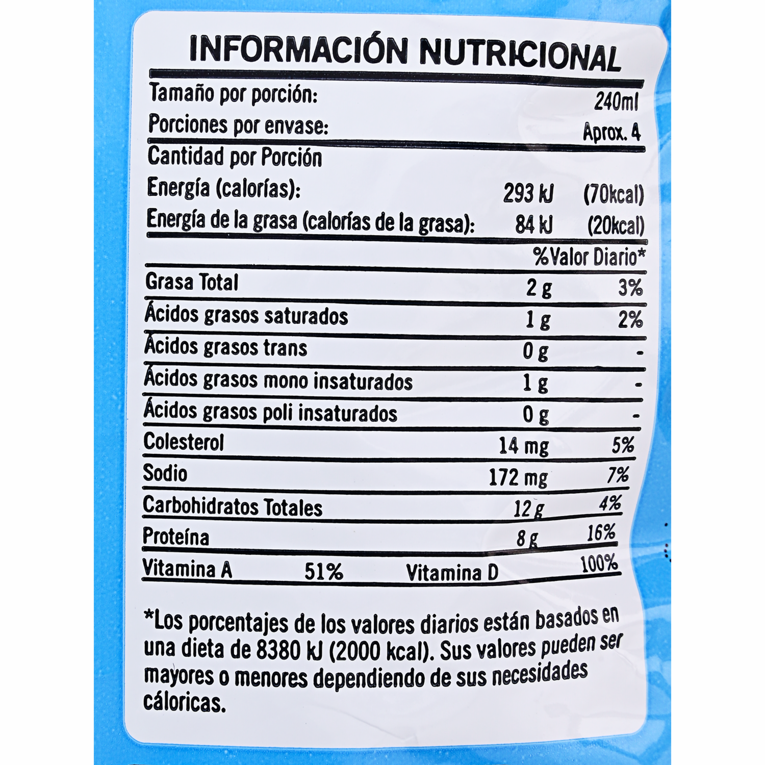 Leche Descremada Uht En Funda ANDINA 900 Ml