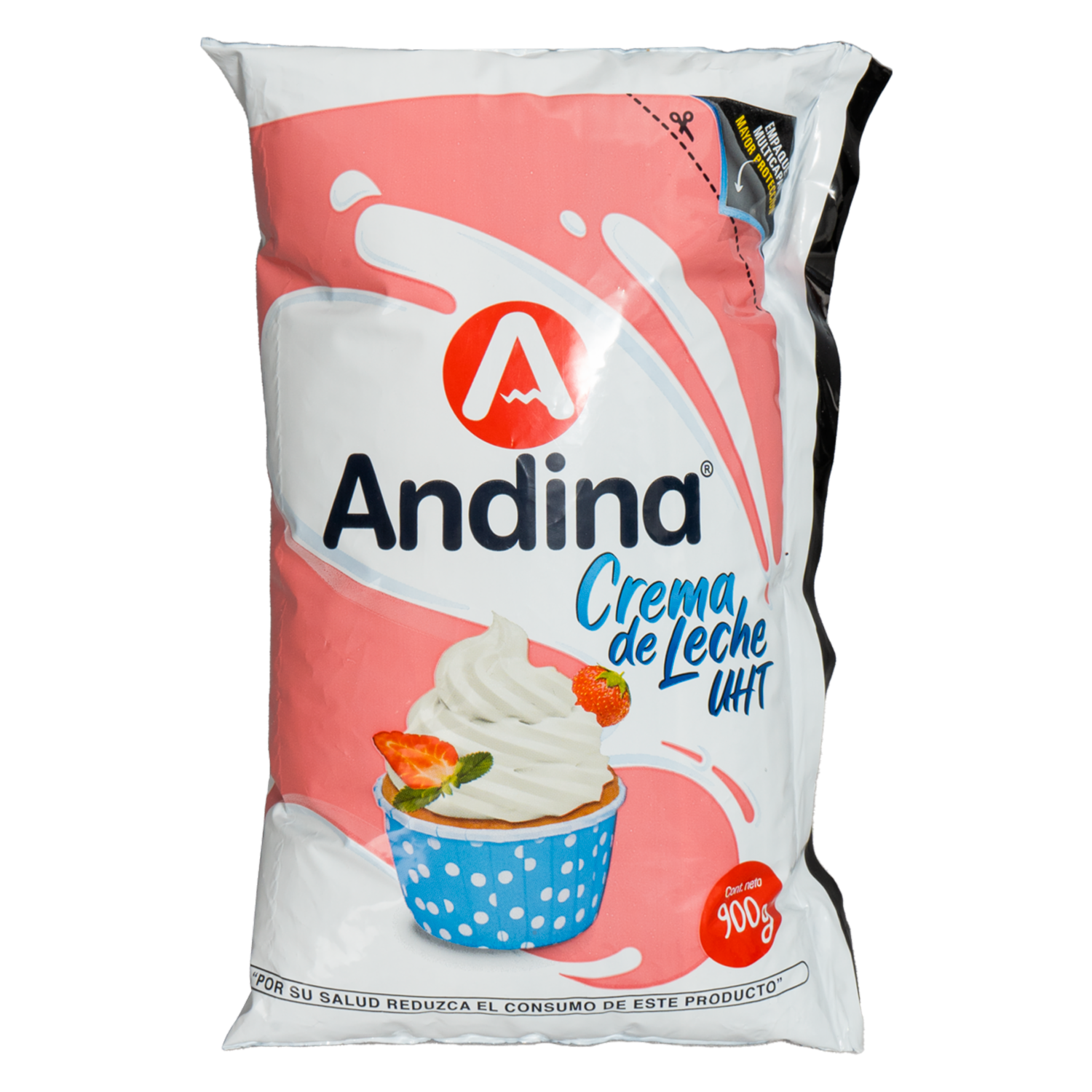 Crema De Leche Funda Uht ANDINA 900 Ml