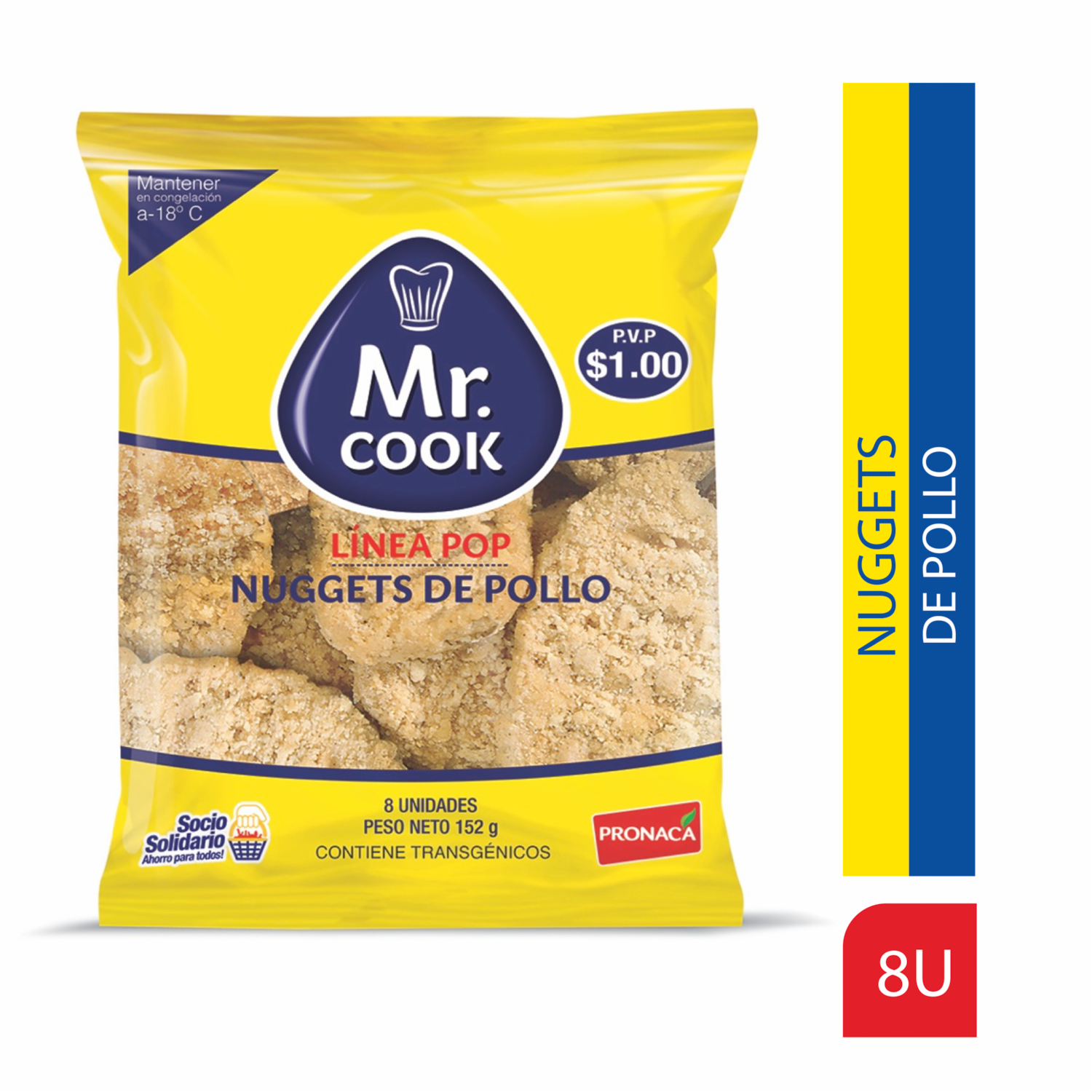 Nuggets De Pollo Línea POP MR. COOK 152 G