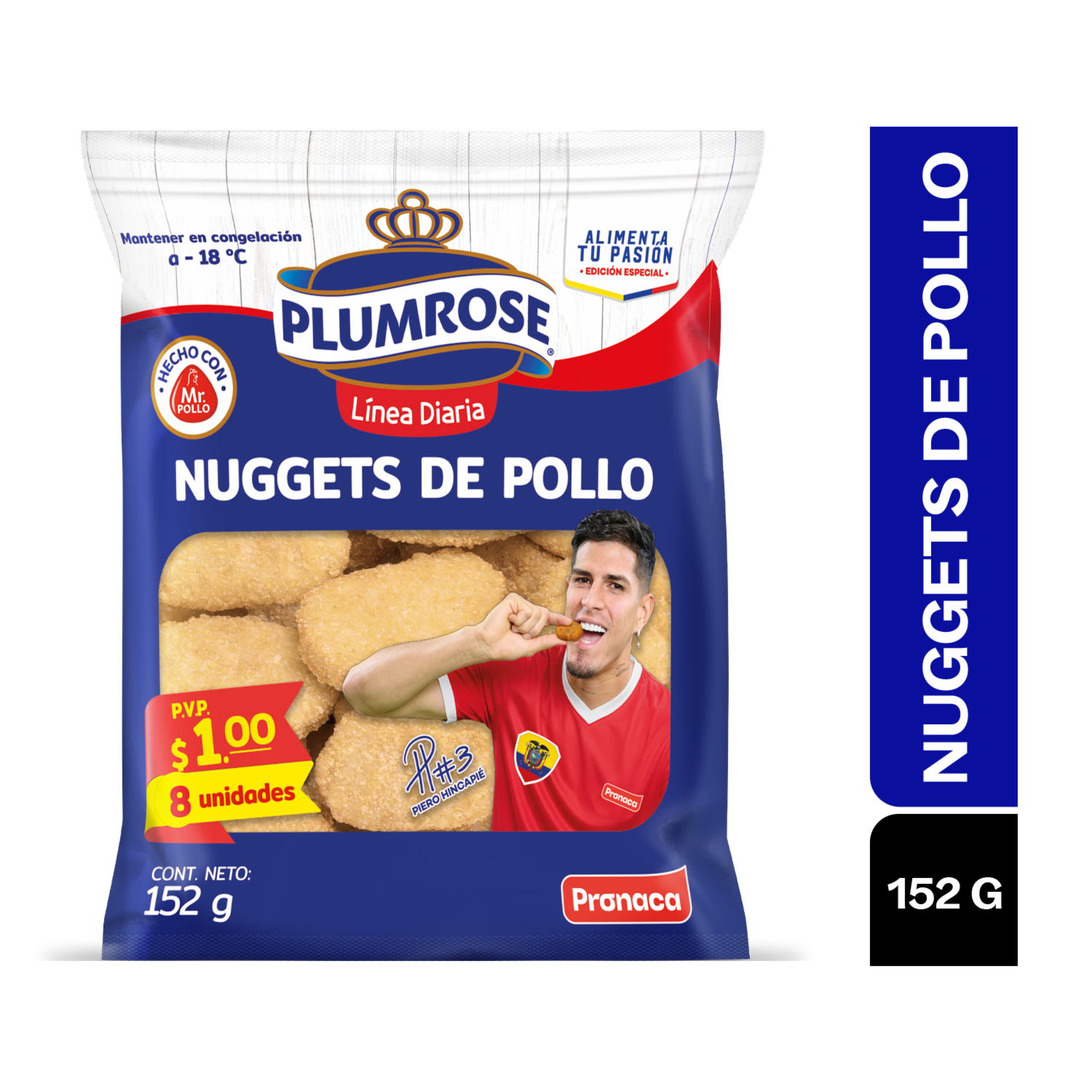 Nuggets De Pollo Línea Diaria PLUMROSE 152 G