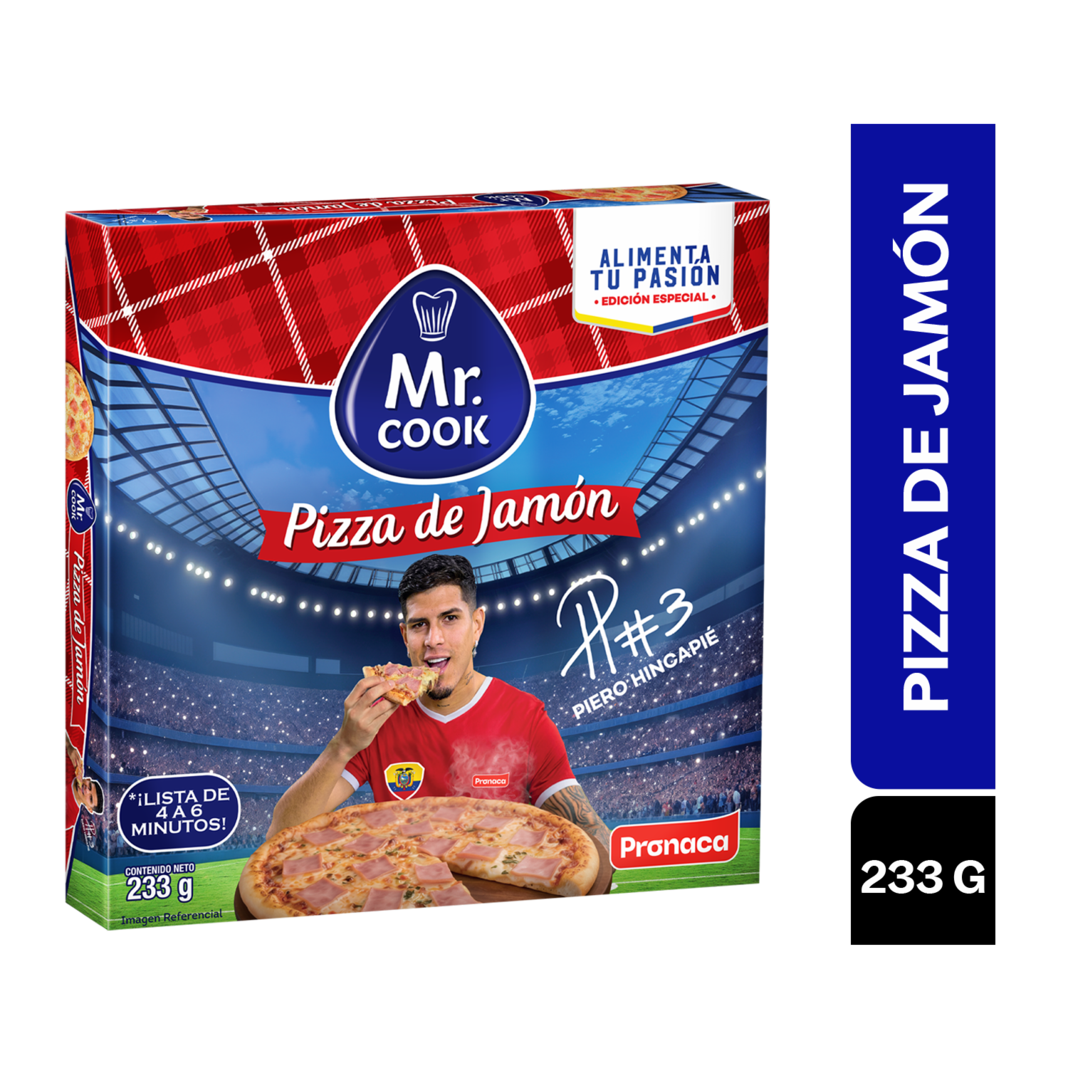 Pizza De Jamón Congelada MR. COOK 233 G