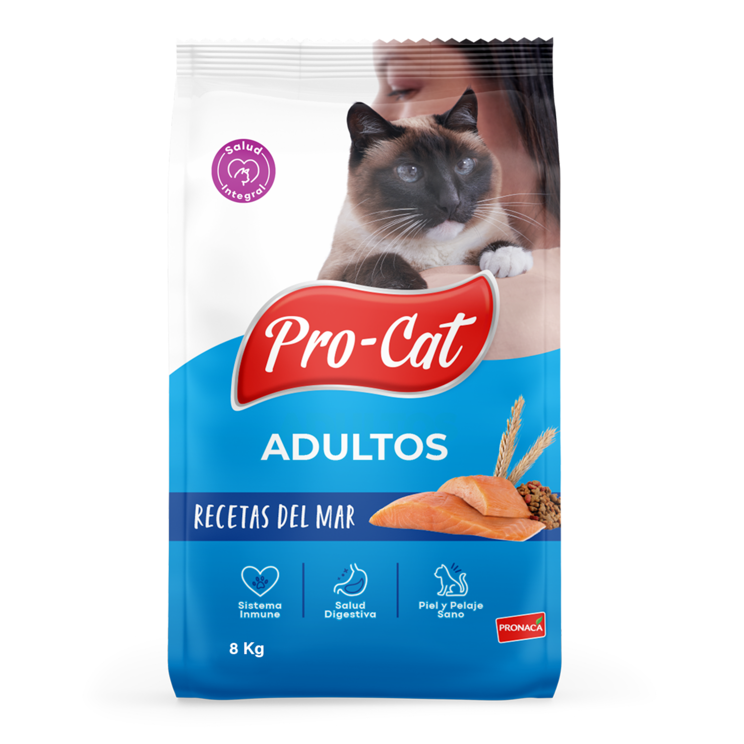 Alimento Para Gatos Adultos Recetas Del Mar PRO-CAT 8 KG