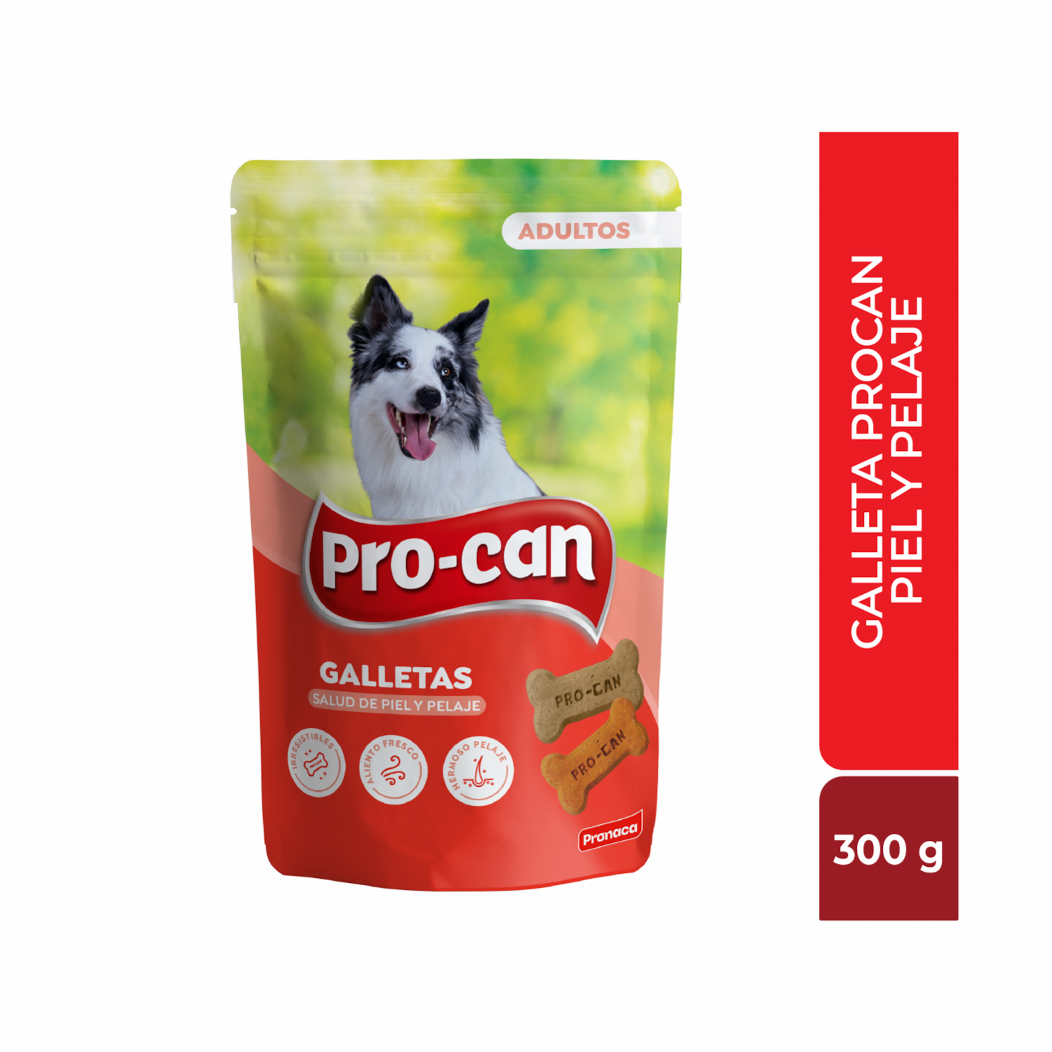 Galletas Para Perros Adultos Piel Y Pelaje PRO-CAN 300 G
