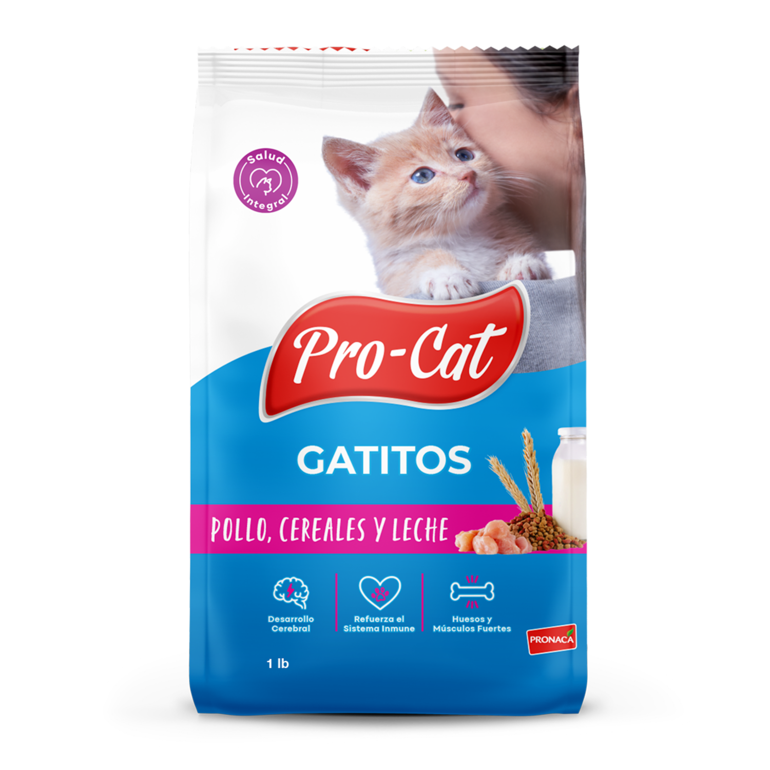 Alimento Para Gatos Pollo, Cereales Y Leche PRO-CAT 454 G