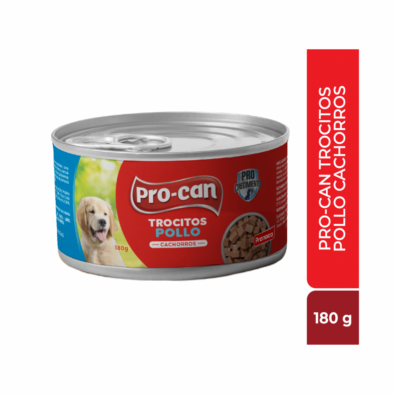 Alimento Húmedo Para Perros Cachorro Trocitos Pollo PRO-CAN 180 G