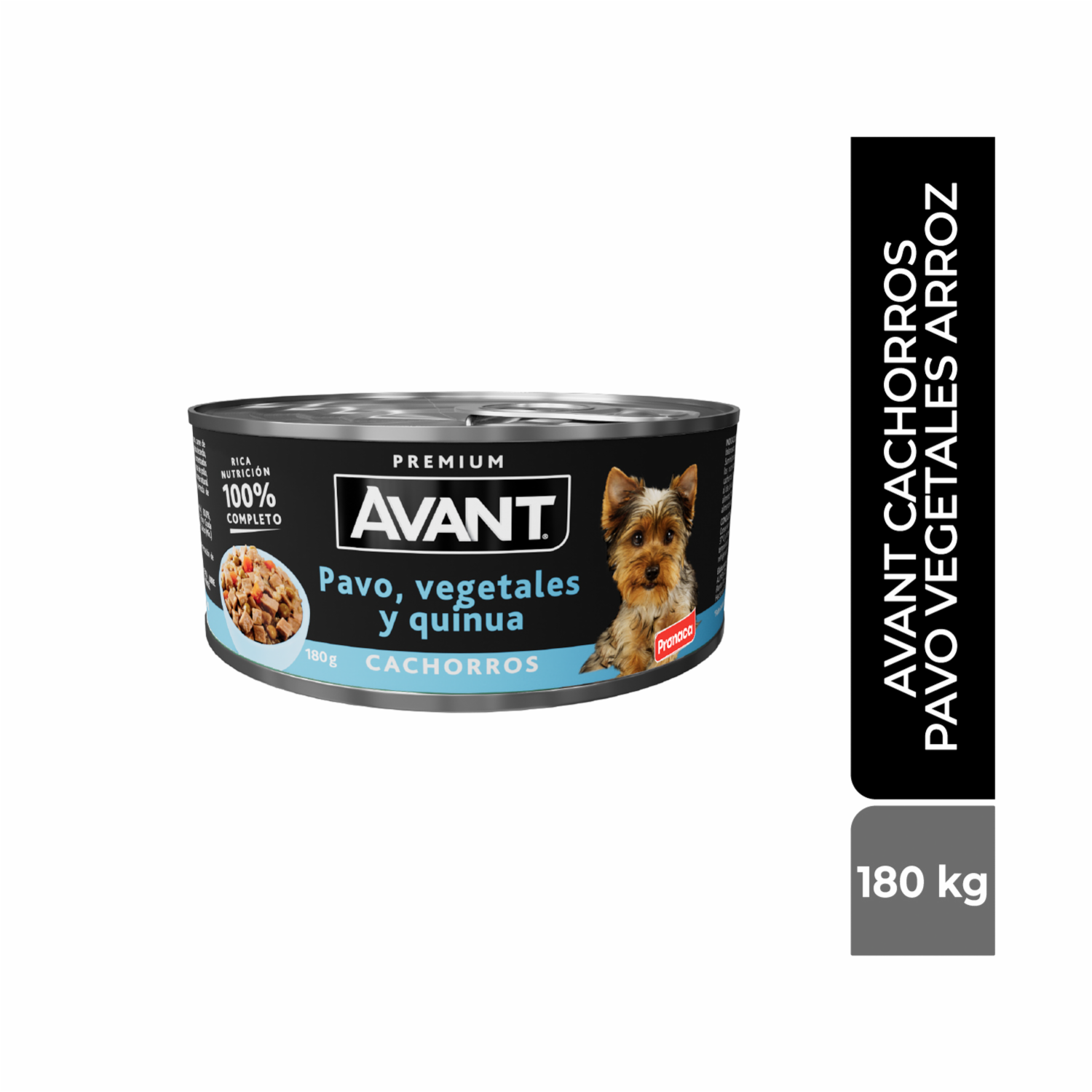 Alimento Húmedo Para Perros Cachorro Sabor Pavo Vegetales Y Quinua AVANT 180 G