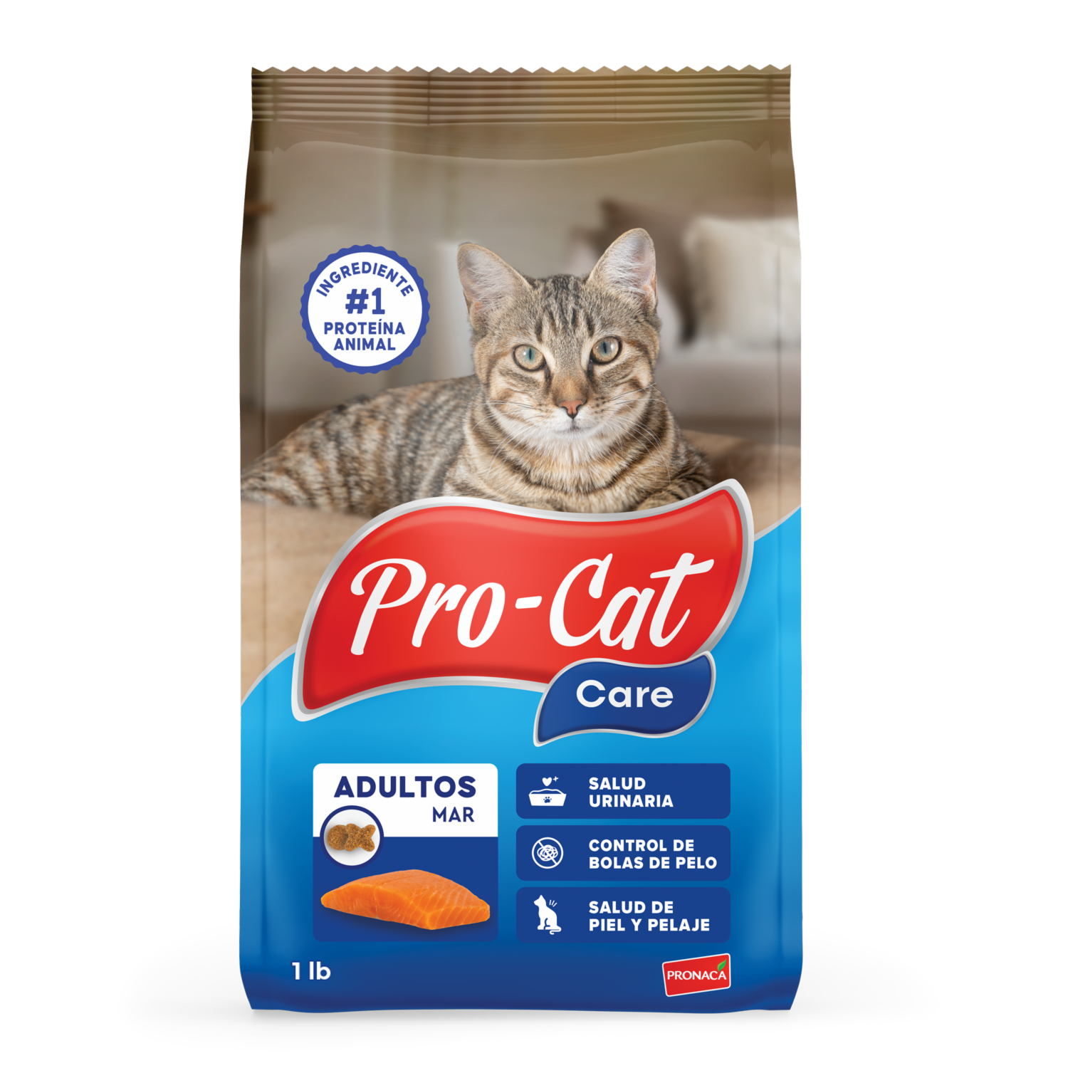 Alimento Para Gatos Adultos Sabores Del Mar PRO-CAT CARE 454 G