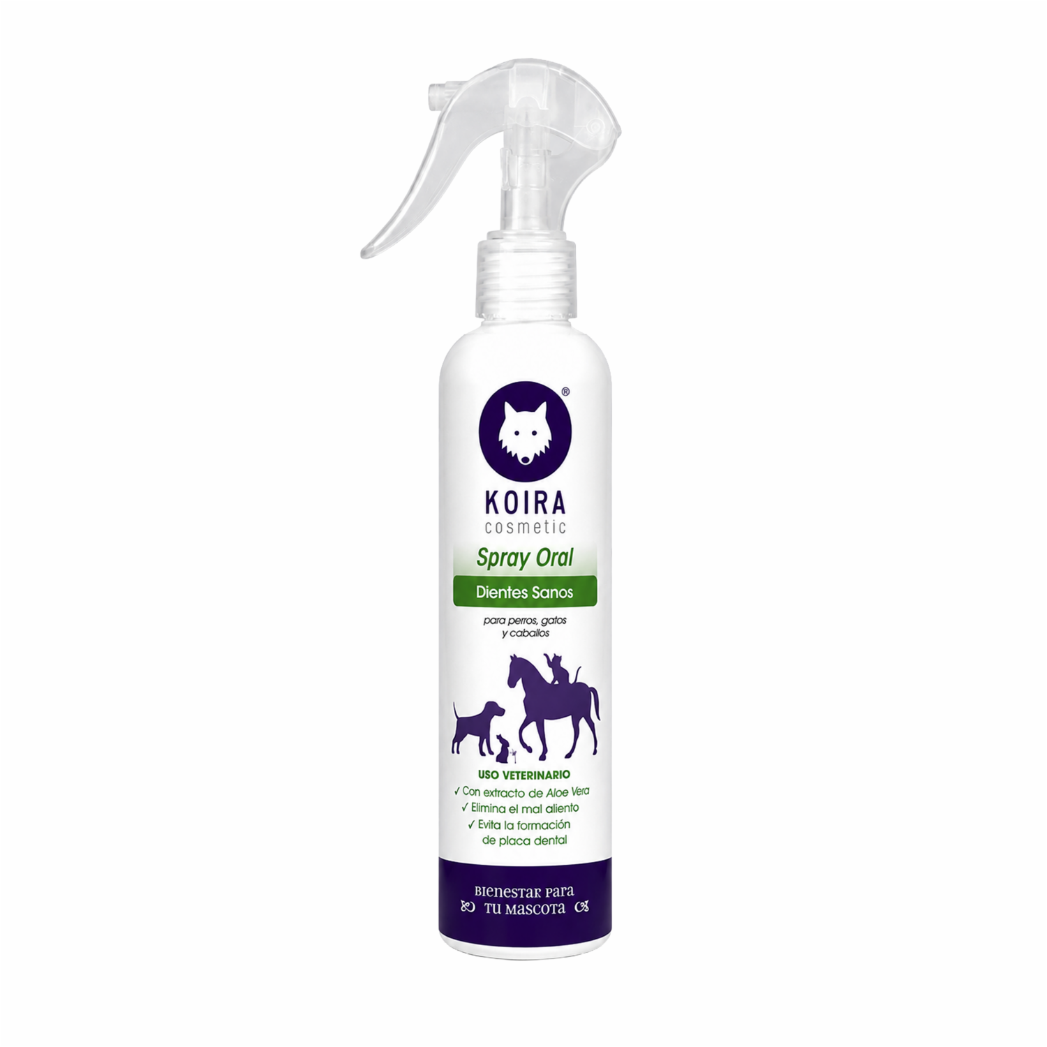 Spray Dental De Mascotas Elimina Sarro KOIRA COSMETICS 270 Ml