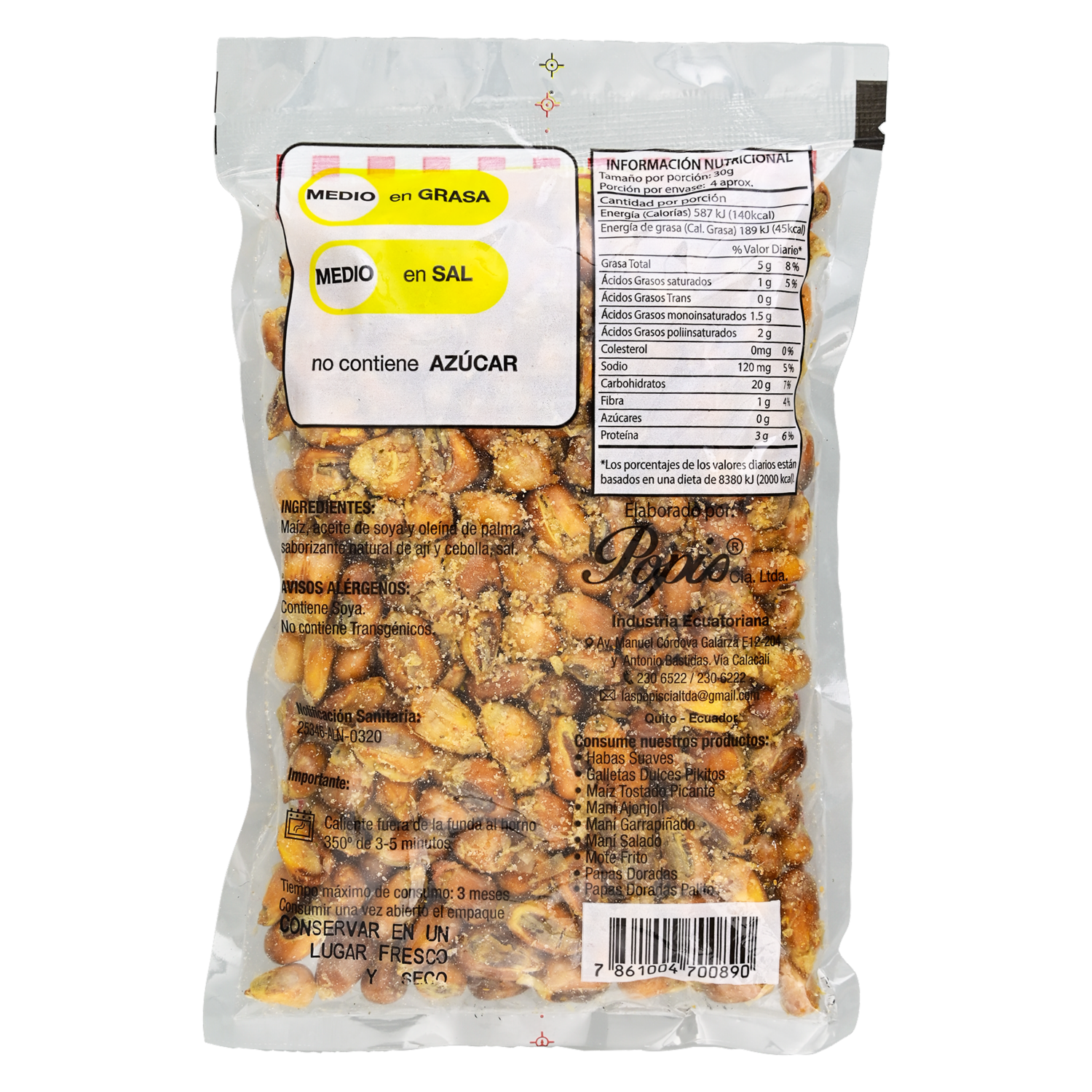 Maíz Chulpi Picante LAS POPIS 100 G