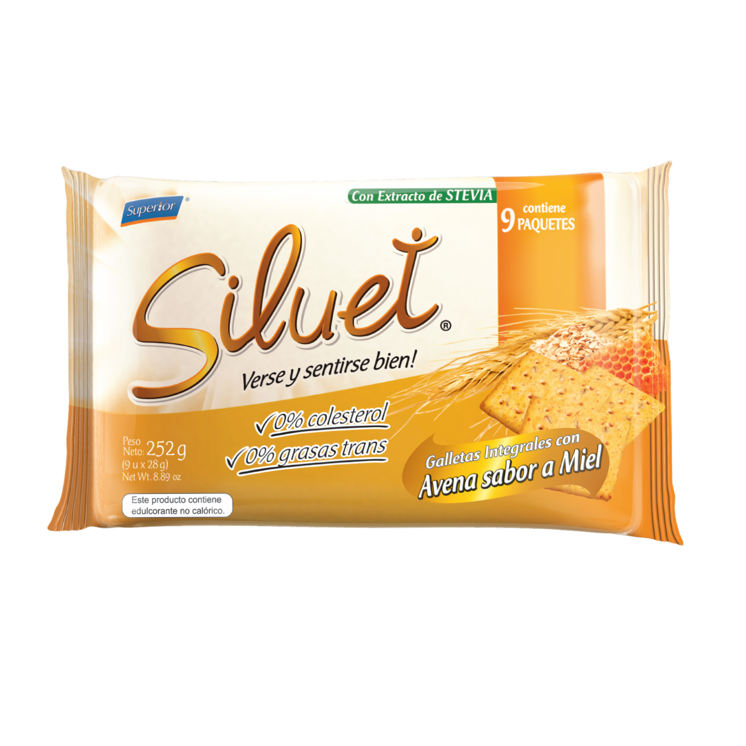 Galletas Integrales De Miel-Avena SILUET 252 G