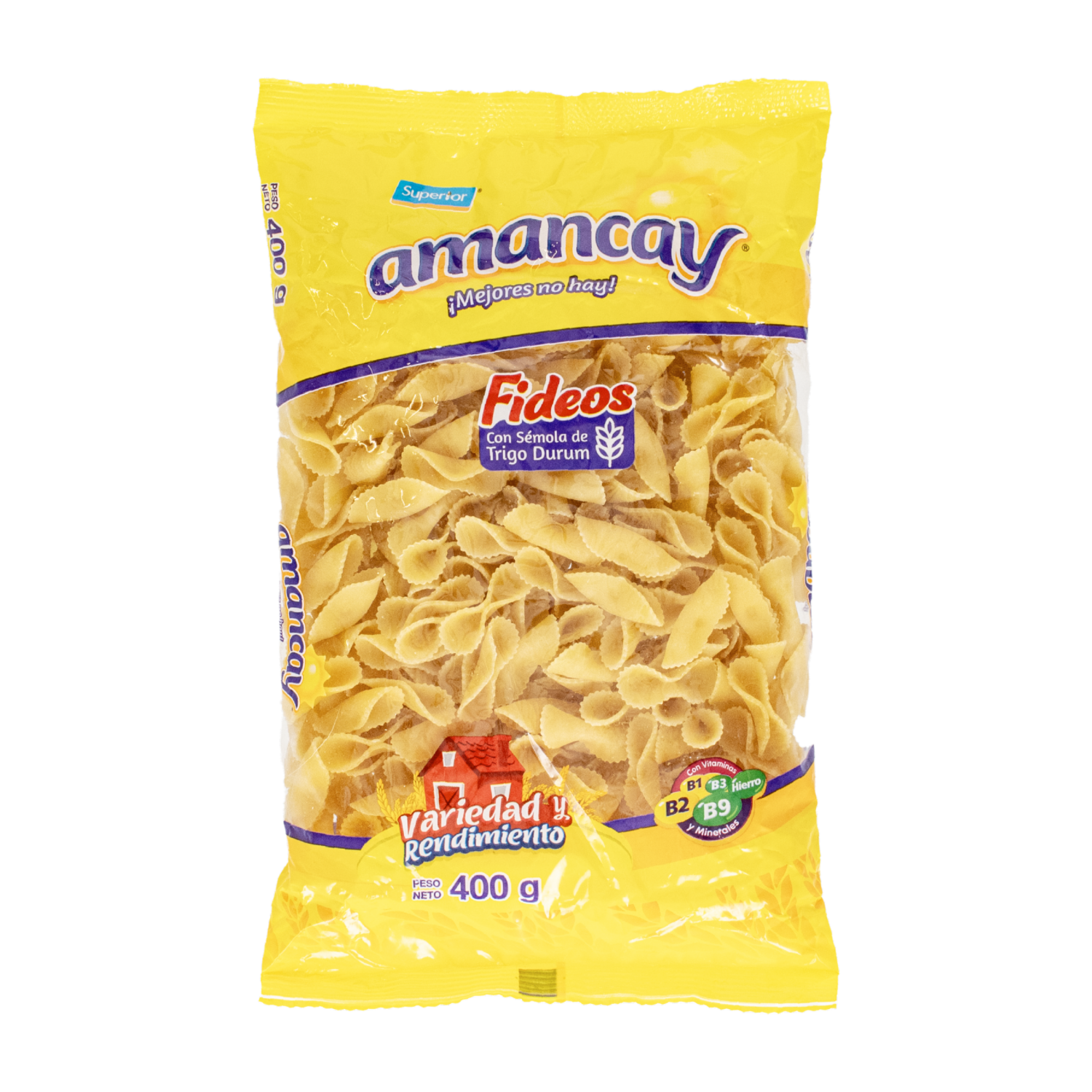 Fideos Lazo Mediano AMANCAY 400 G