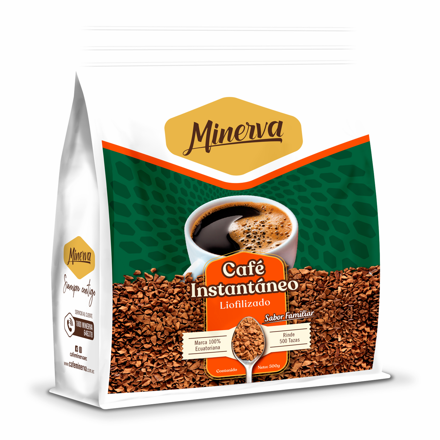Café Instantáneo Liofilizado MINERVA 500 G