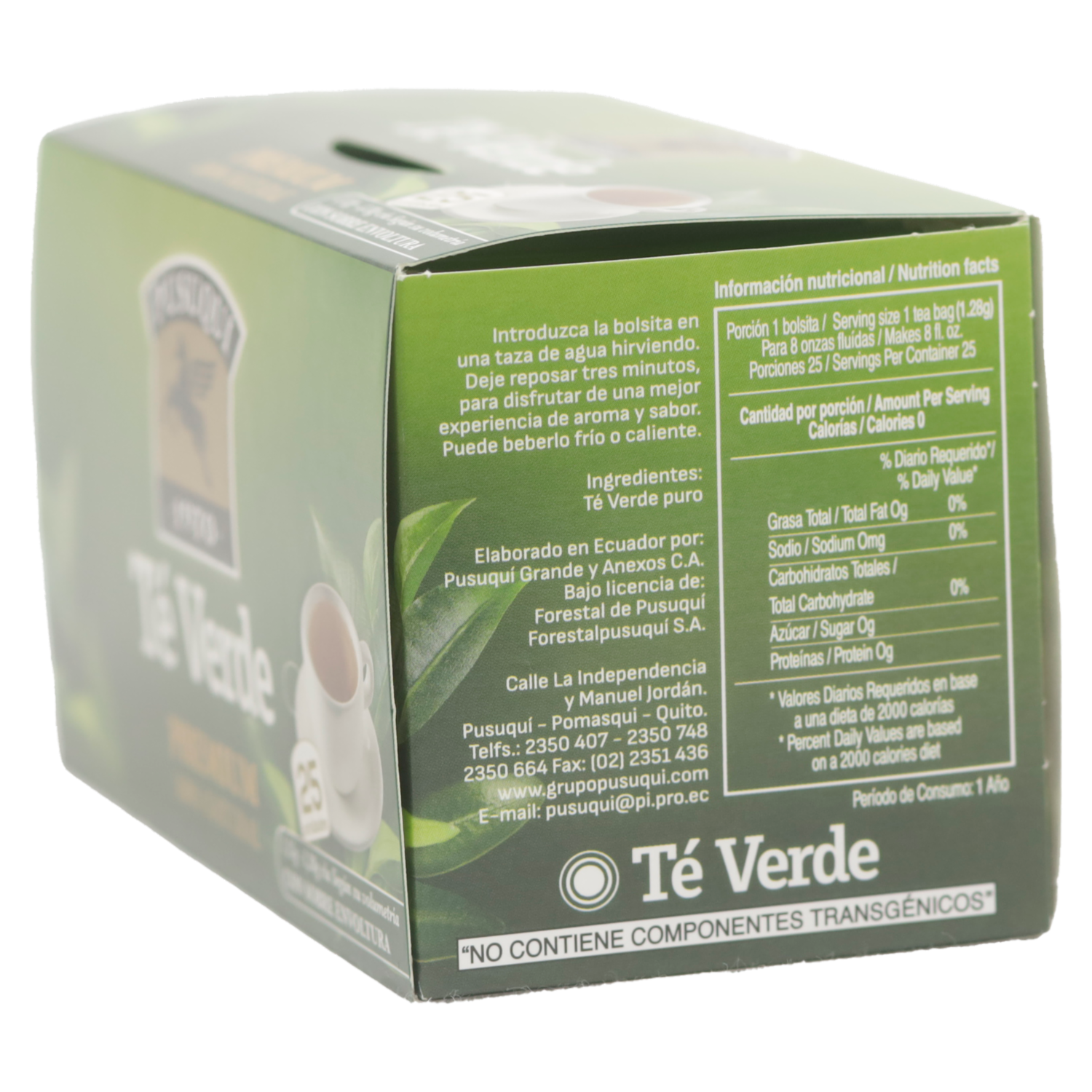 Té Verde PUSUQUI 25 X 1.28 G