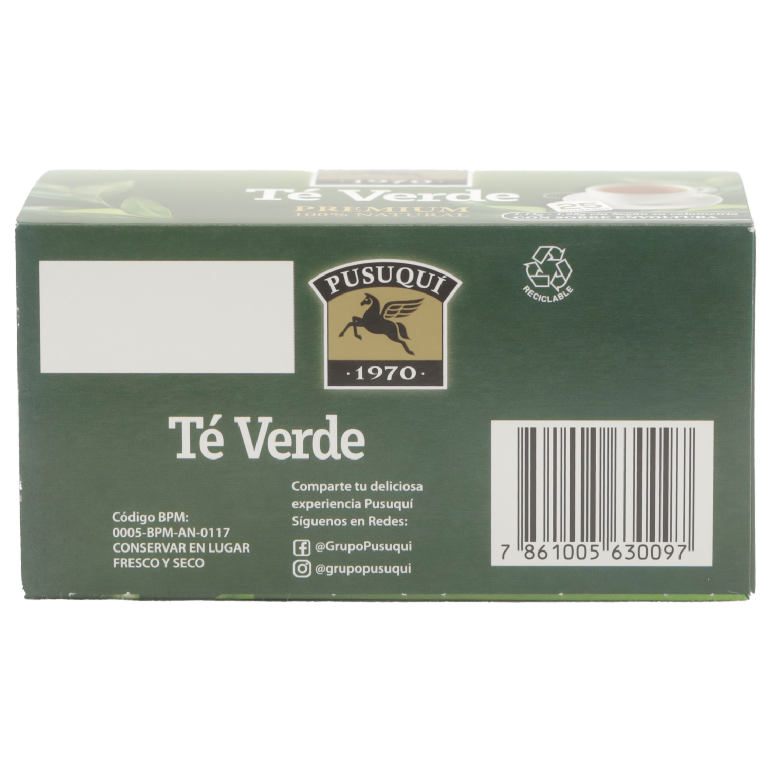 Té Verde PUSUQUI 25 X 1.28 G