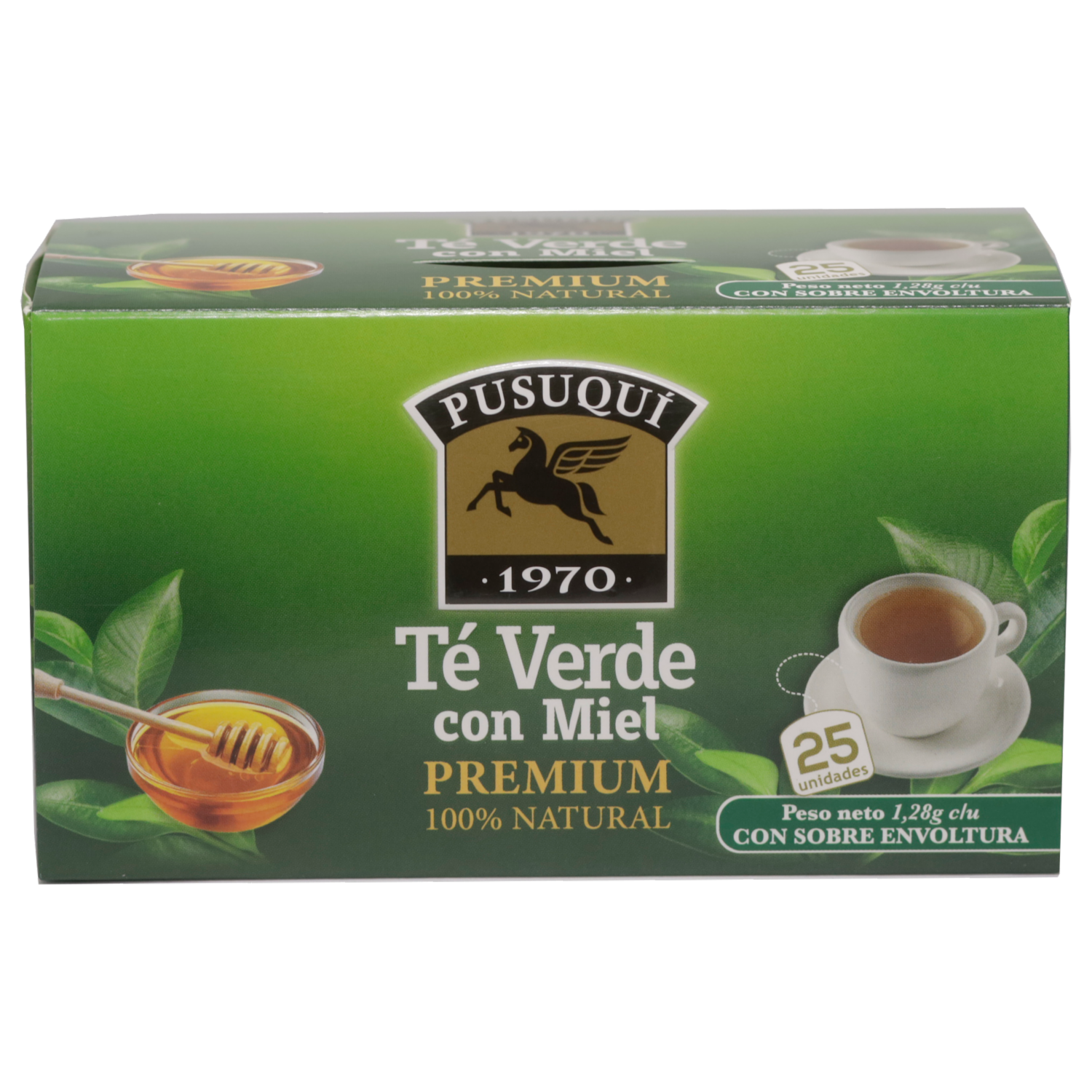Té Verde Con Miel PUSUQUI 25 X 1.28 G