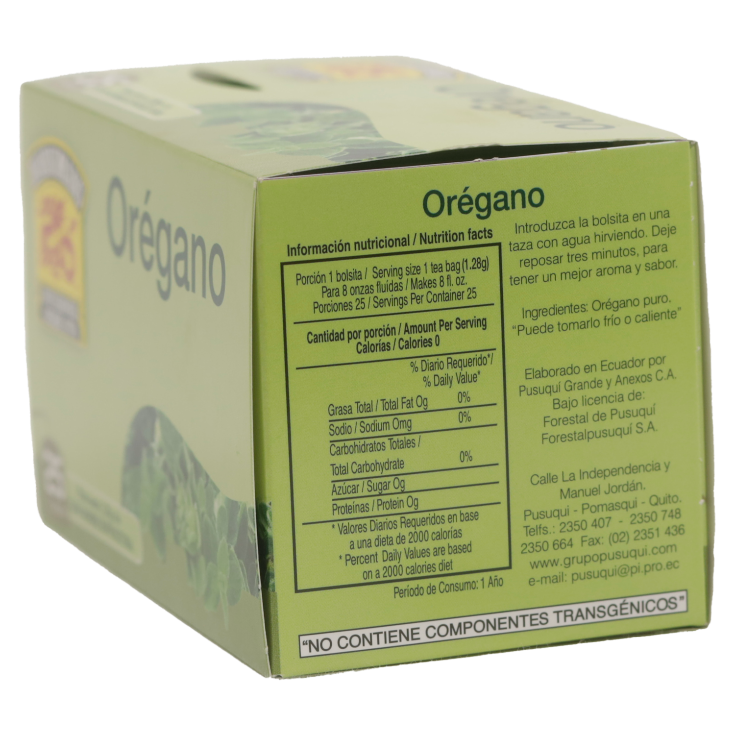 Té De Orégano HORNIMANS 25 X 1.28 G