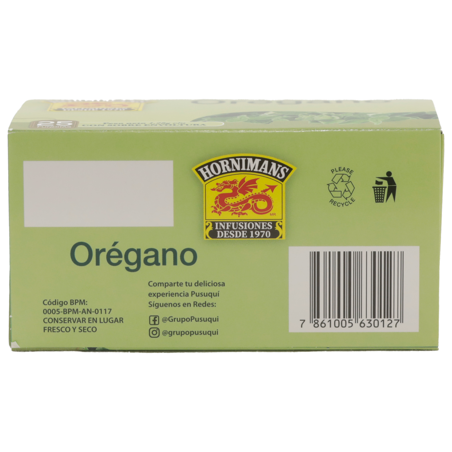 Té De Orégano HORNIMANS 25 X 1.28 G