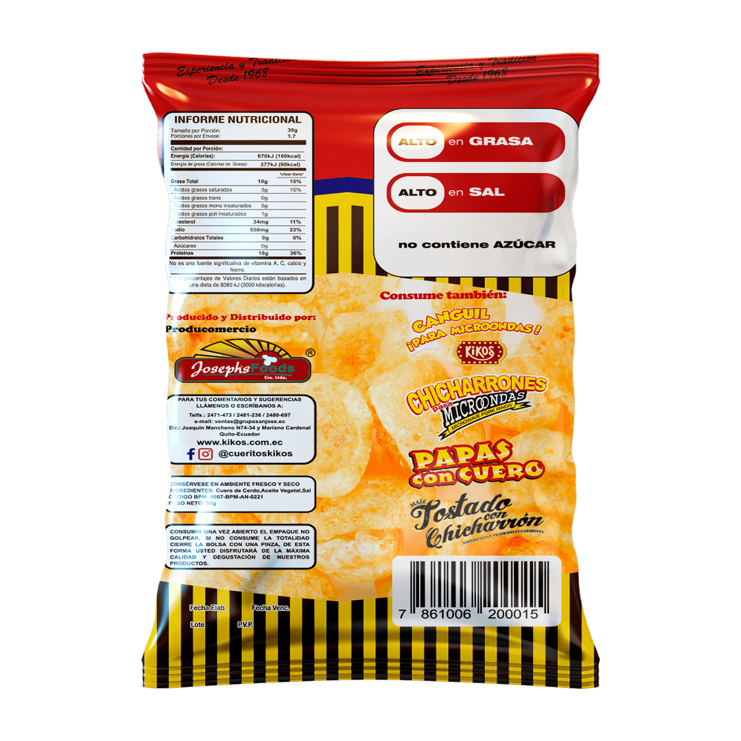 Chicharrón Bocaditos KIKOS 50 G