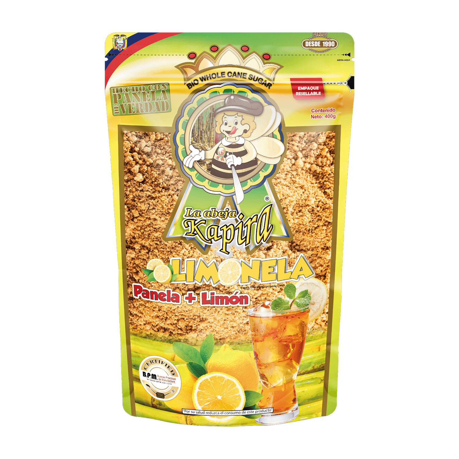 Panela Orgánica Limonela KAPIRA 400 G