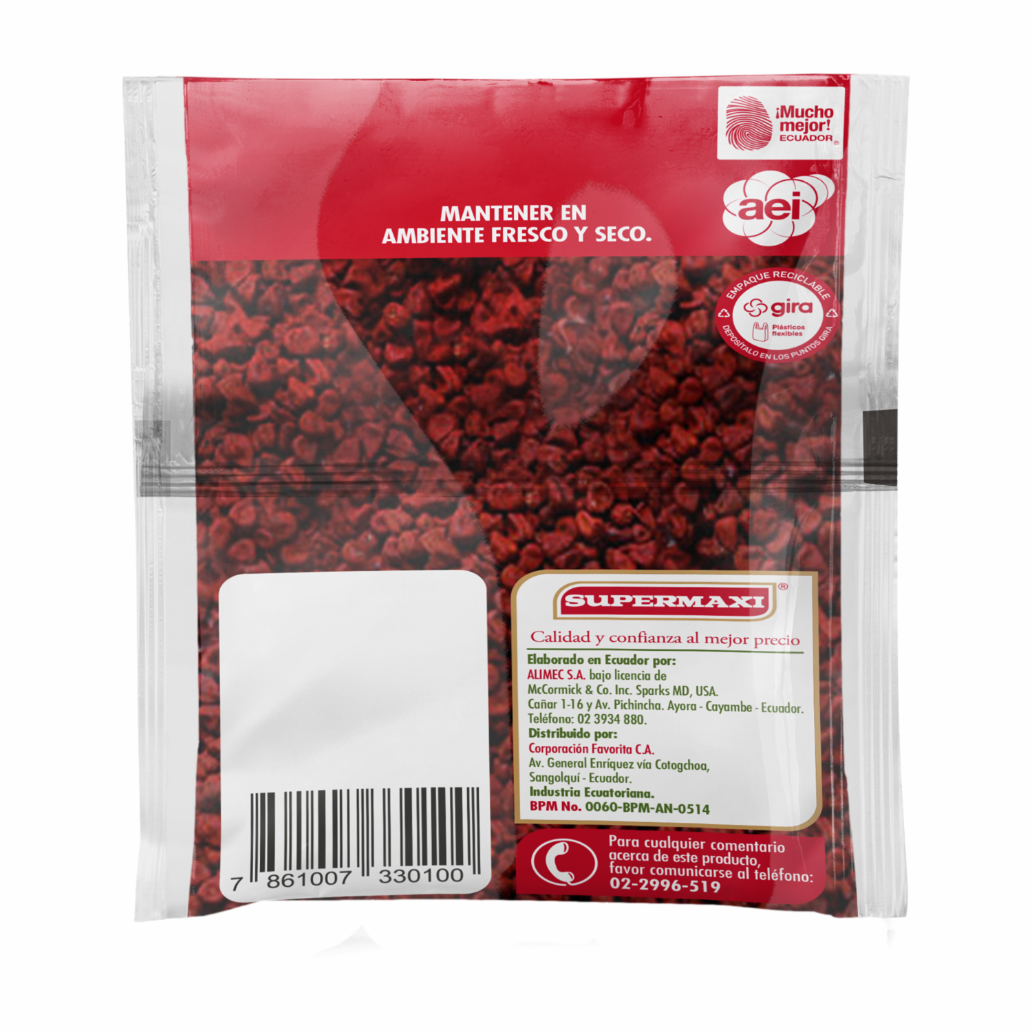 Achiote Entero SUPERMAXI 75 G