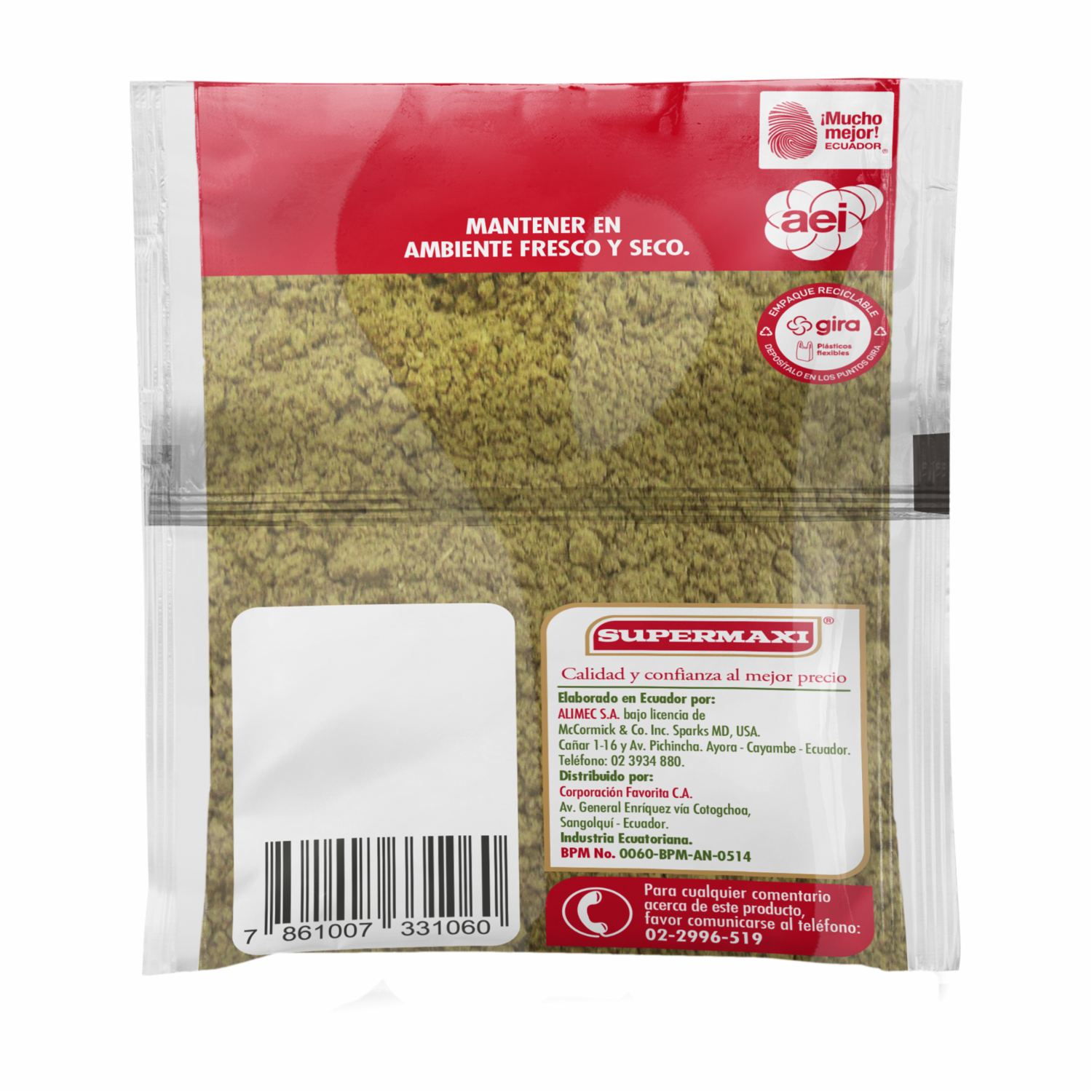 Orégano Molido SUPERMAXI 30 G