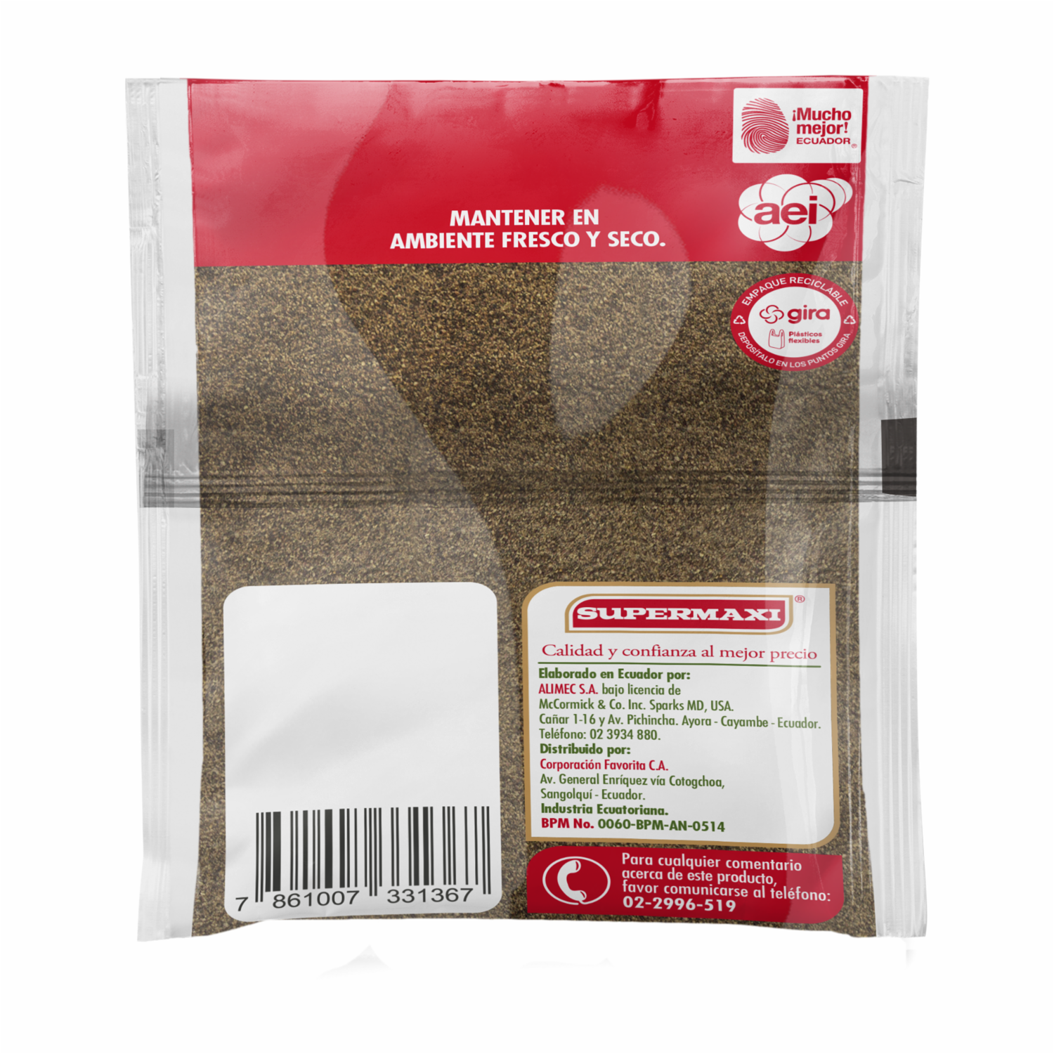 Pimienta Negra SUPERMAXI 50 G