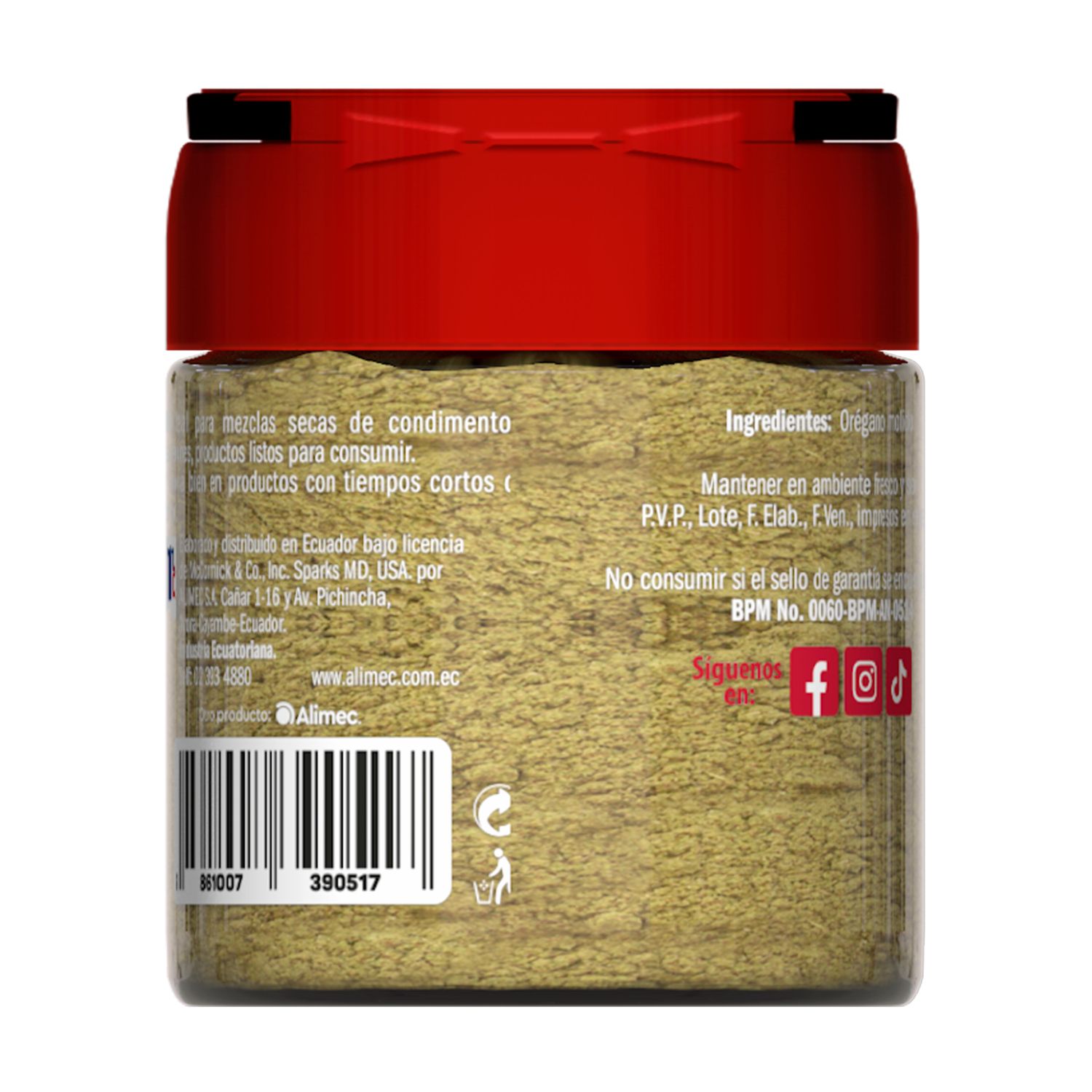 Orégano Molido MCCORMICK 15 G