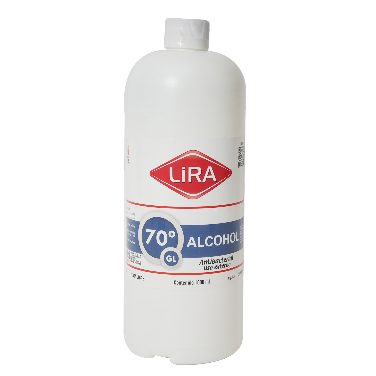 Alcohol Antiséptico LIRA 1000 Ml