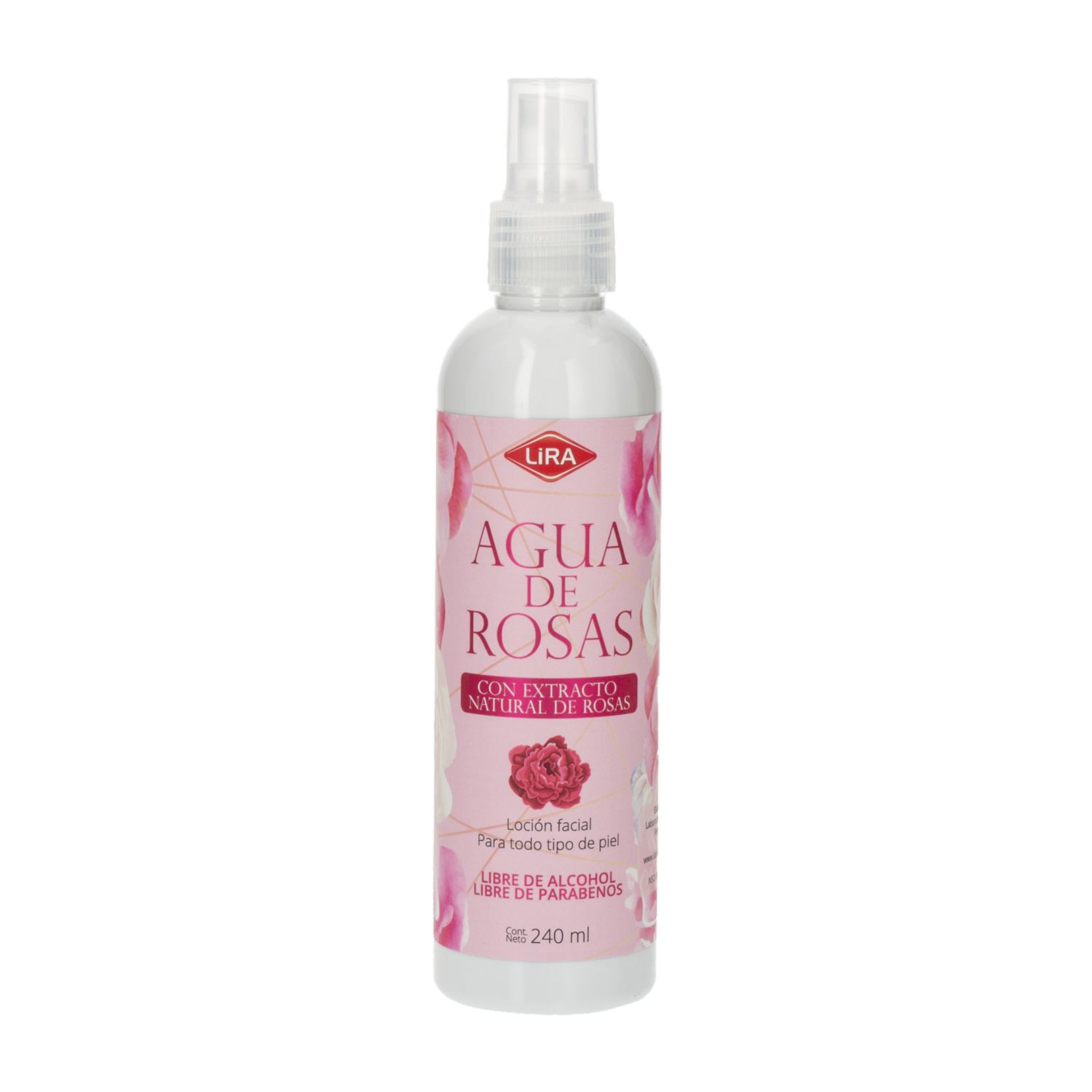 Agua De Rosas Facial LIRA 240 Ml