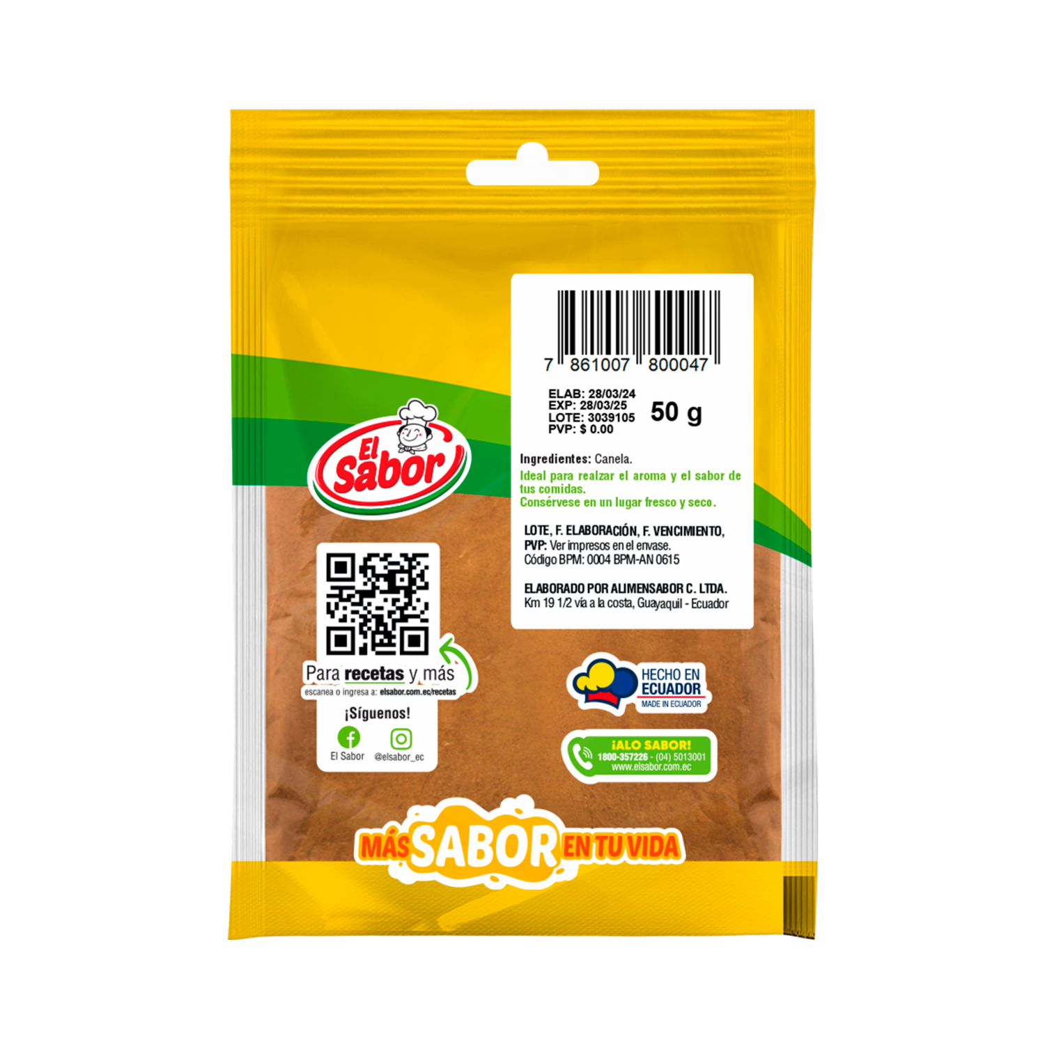 Canela Molida EL SABOR 50 G