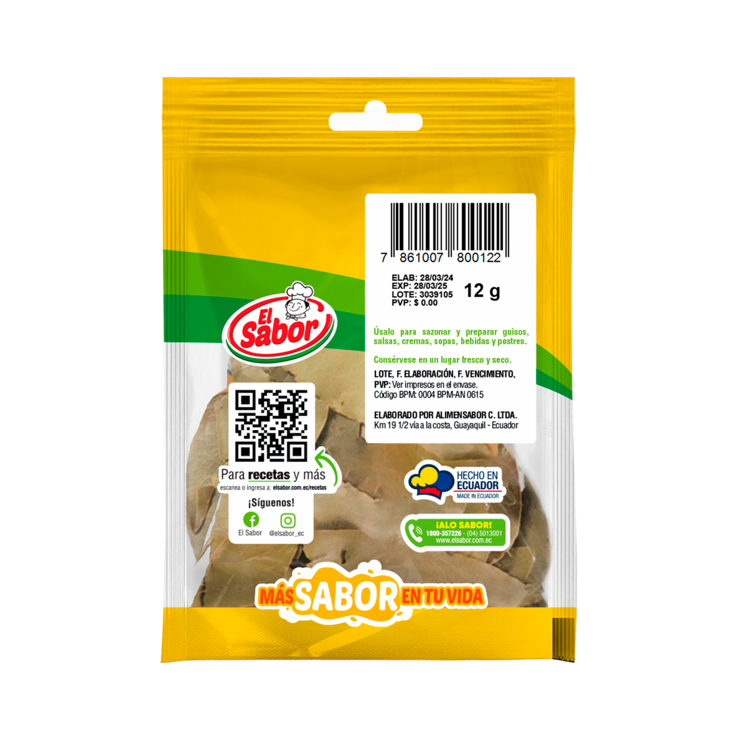 Laurel Natural EL SABOR 12 G