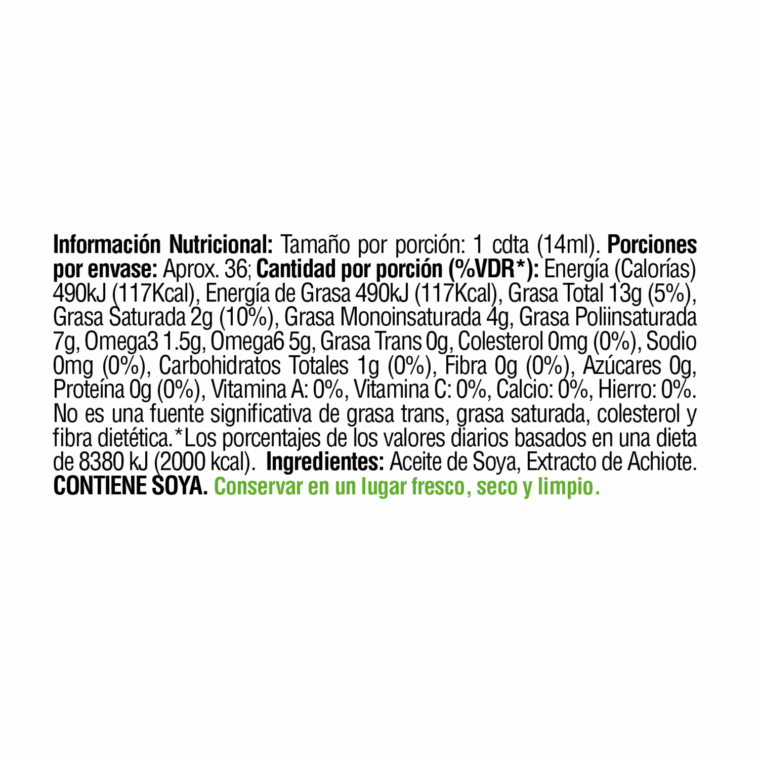 Achiote En Aceite EL SABOR 500 Ml