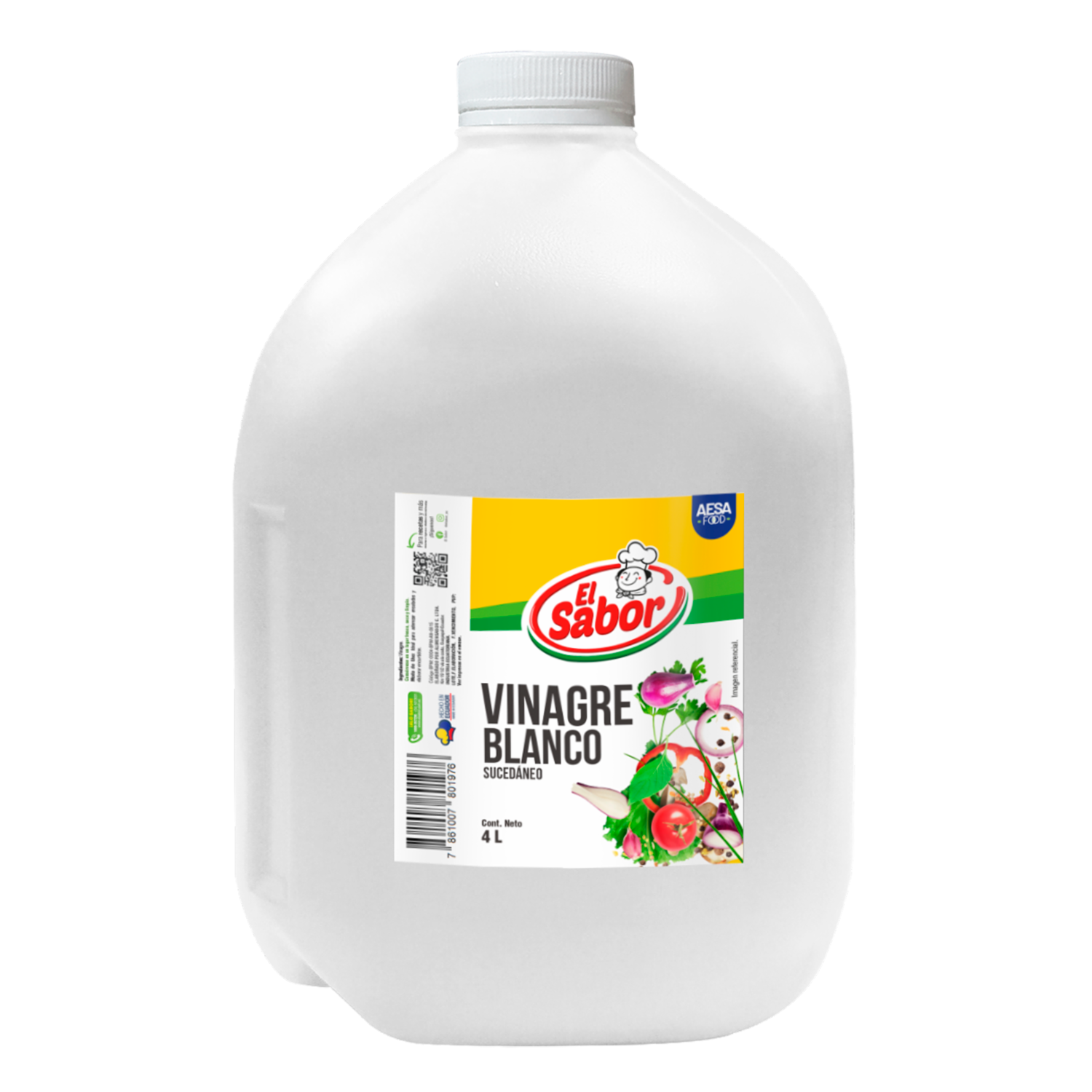 Vinagre Natural EL SABOR 4000 Ml