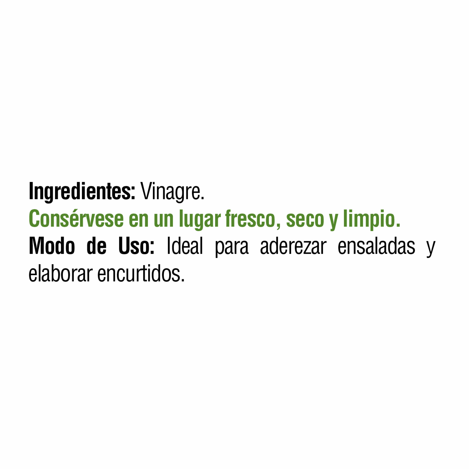 Vinagre Natural EL SABOR 4000 Ml