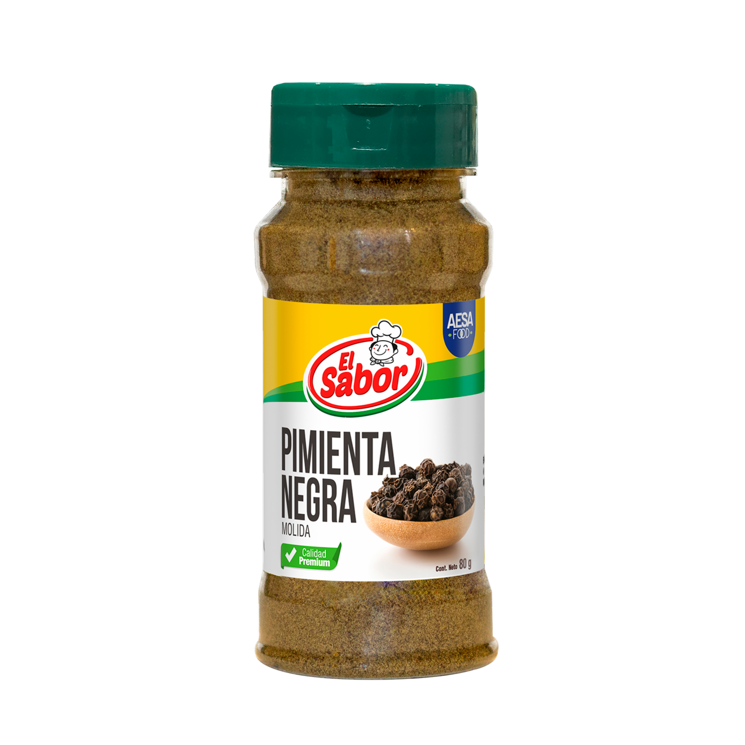 Pimienta Negra Molida EL SABOR 80 G