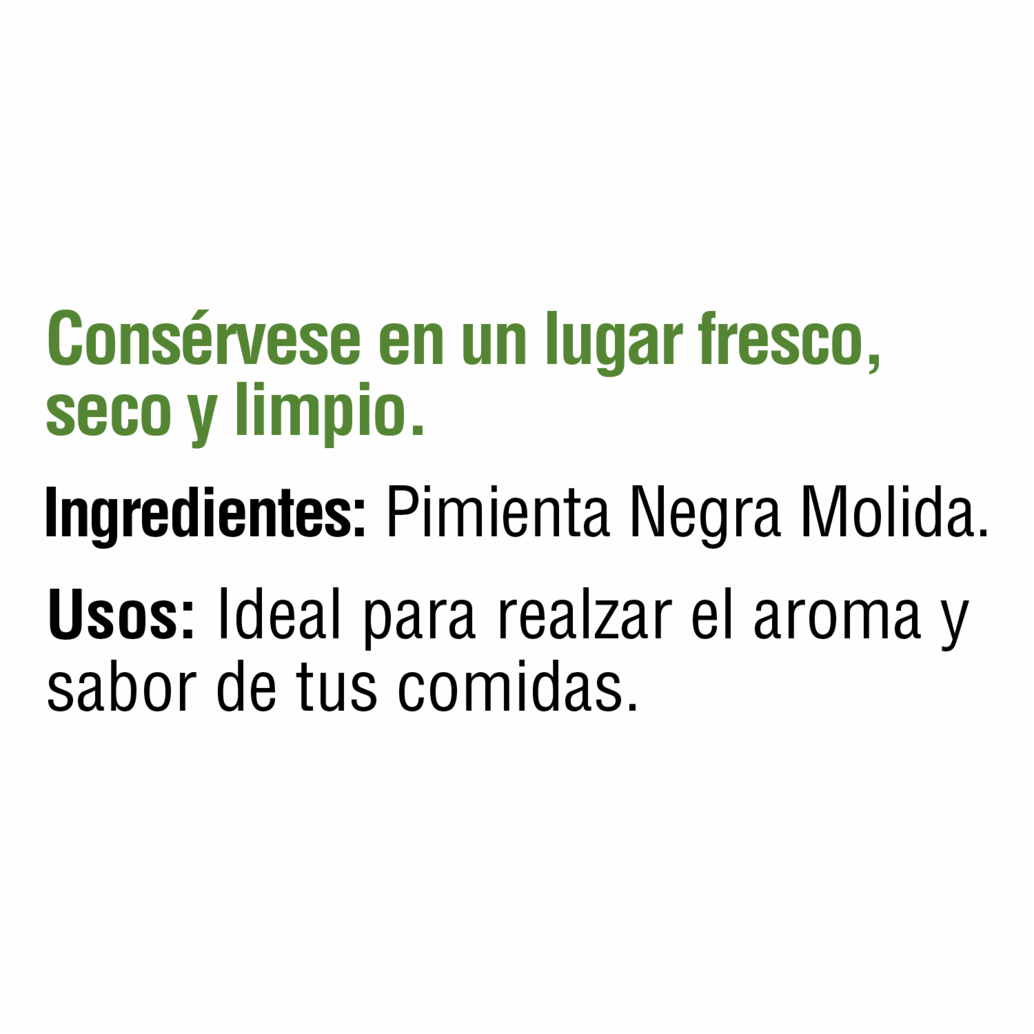 Pimienta Negra Molida EL SABOR 80 G