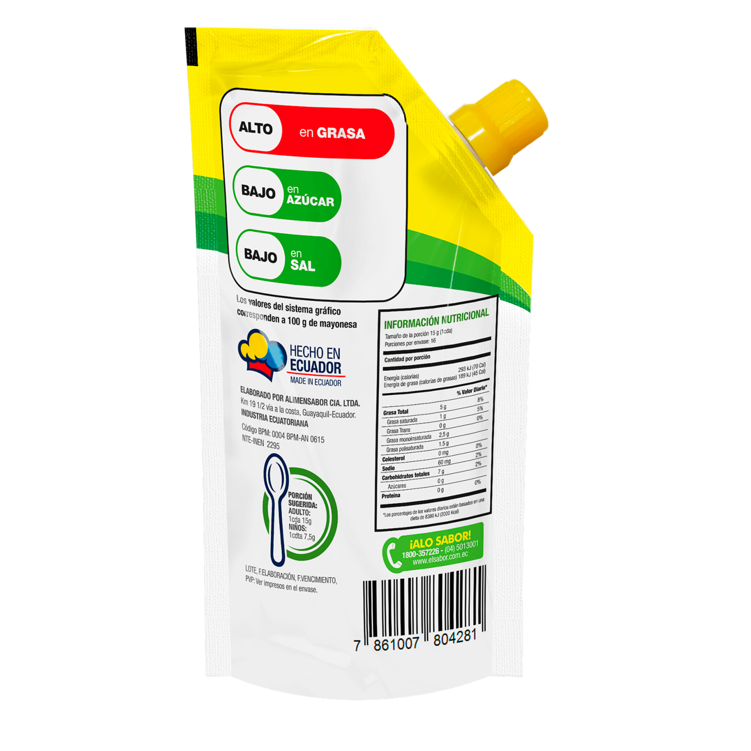 Mayonesa Doy Pack EL SABOR 240 G