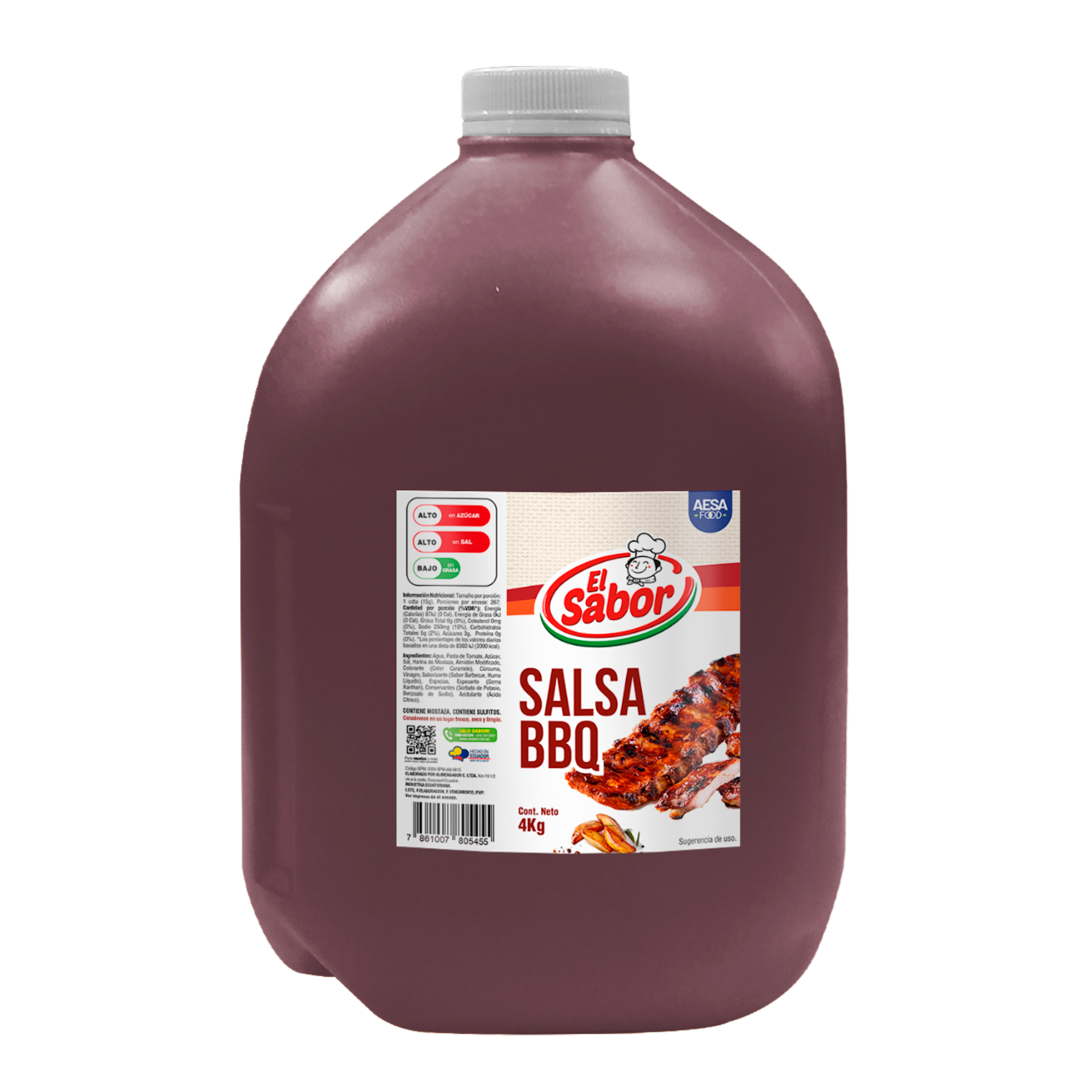 Salsa Bbq Original EL SABOR 4000 G
