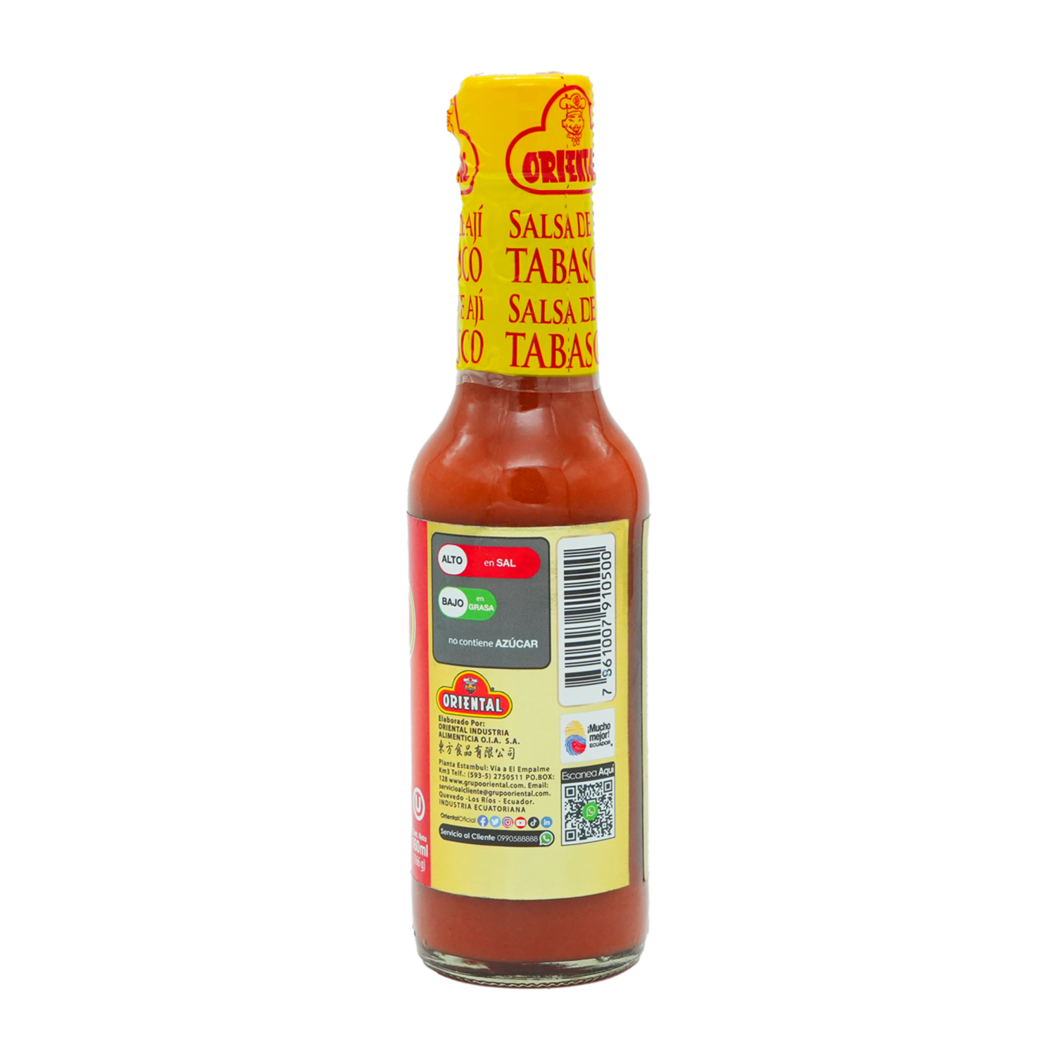 Salsa De Ají Picante Tabasco ORIENTAL 160 Ml