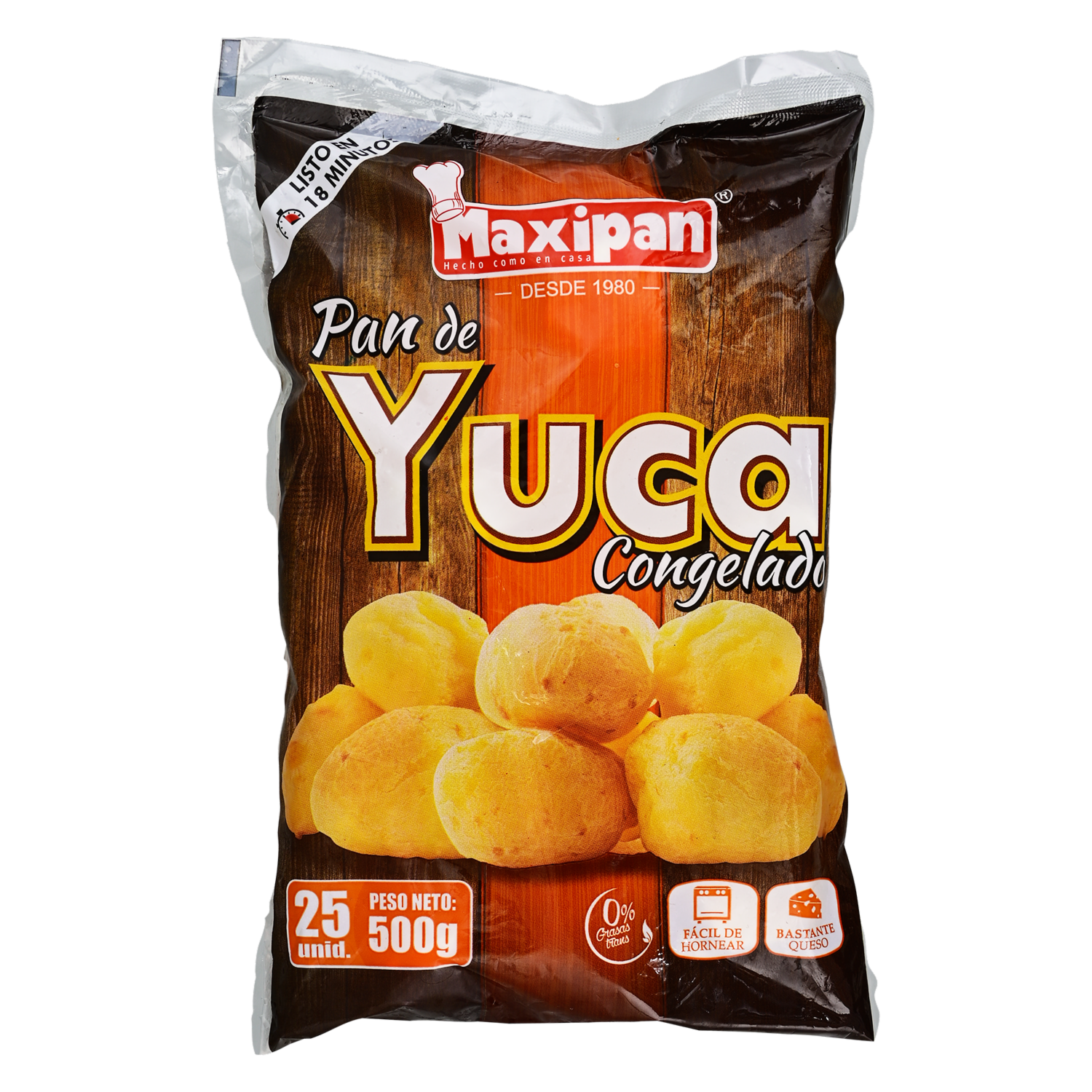 Pan De Yuca Congelado MAXIPAN 500 G